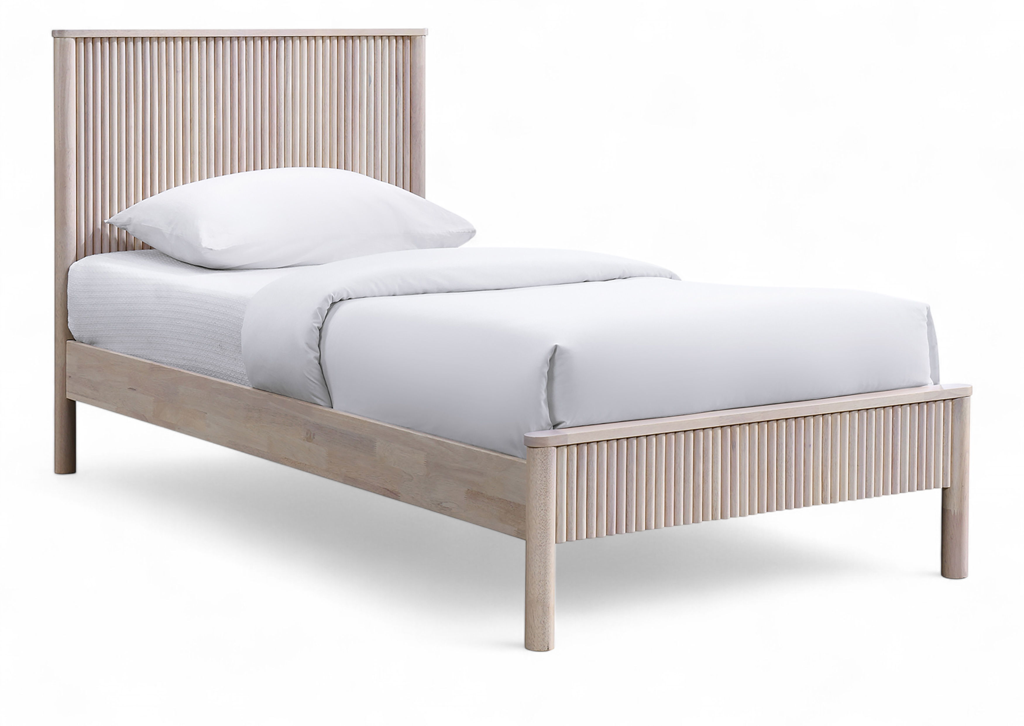 Kivo - Solid Twin Bed - Natural