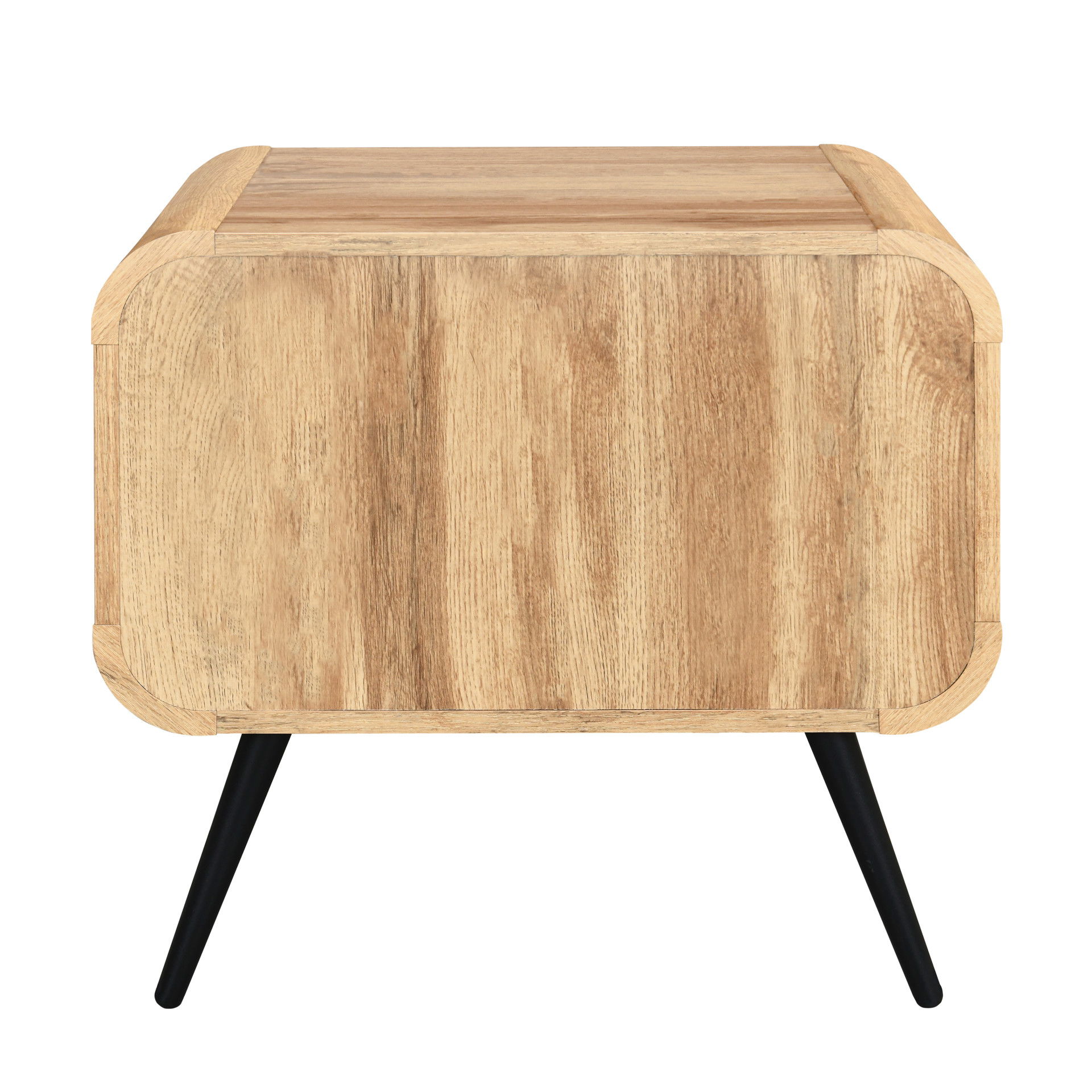 Rowan - One Drawer End Table/Bedside Table - Natural, light brown, view 4