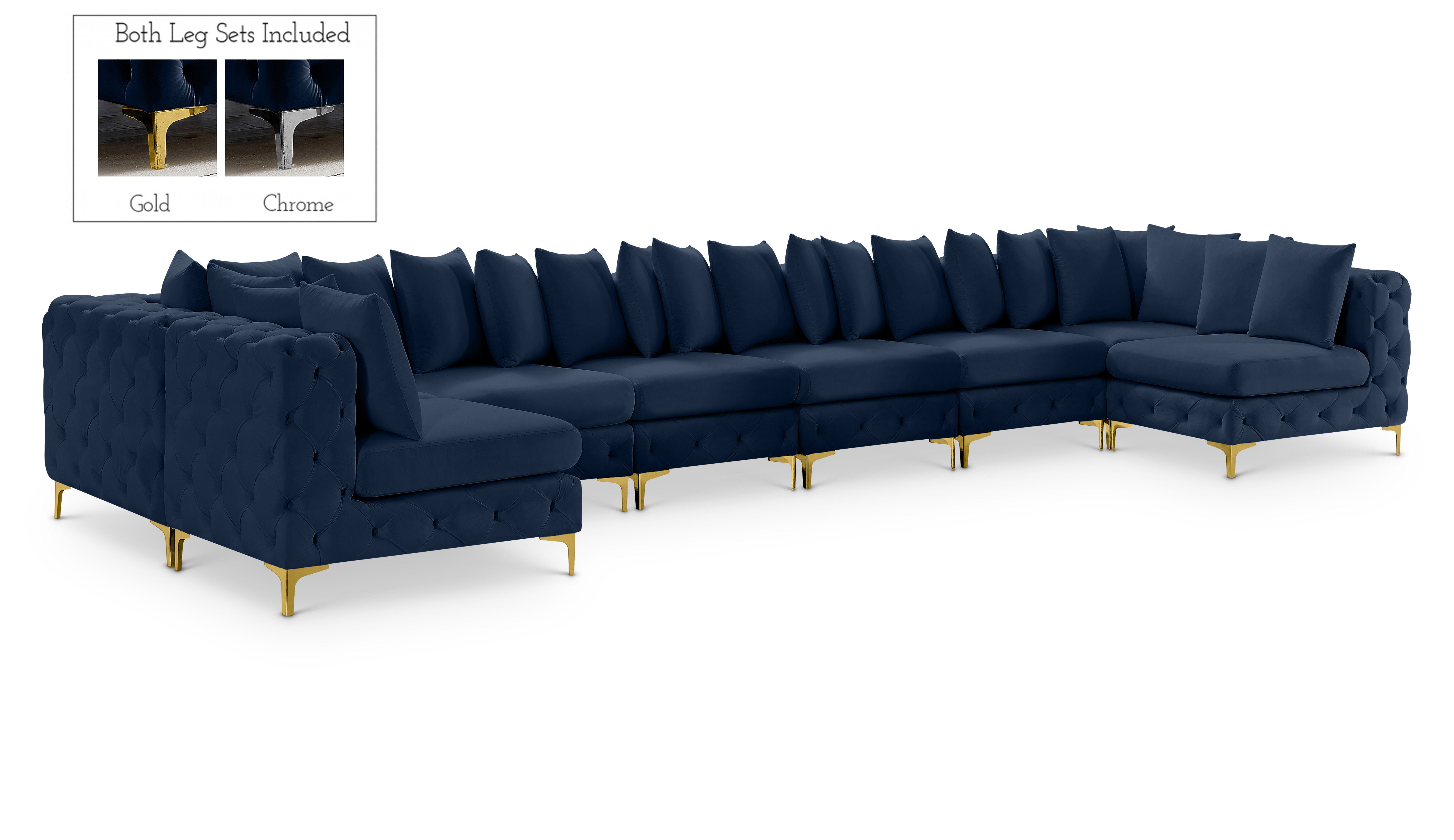 Tremblay - 9 Piece Modular Sectional - Navy