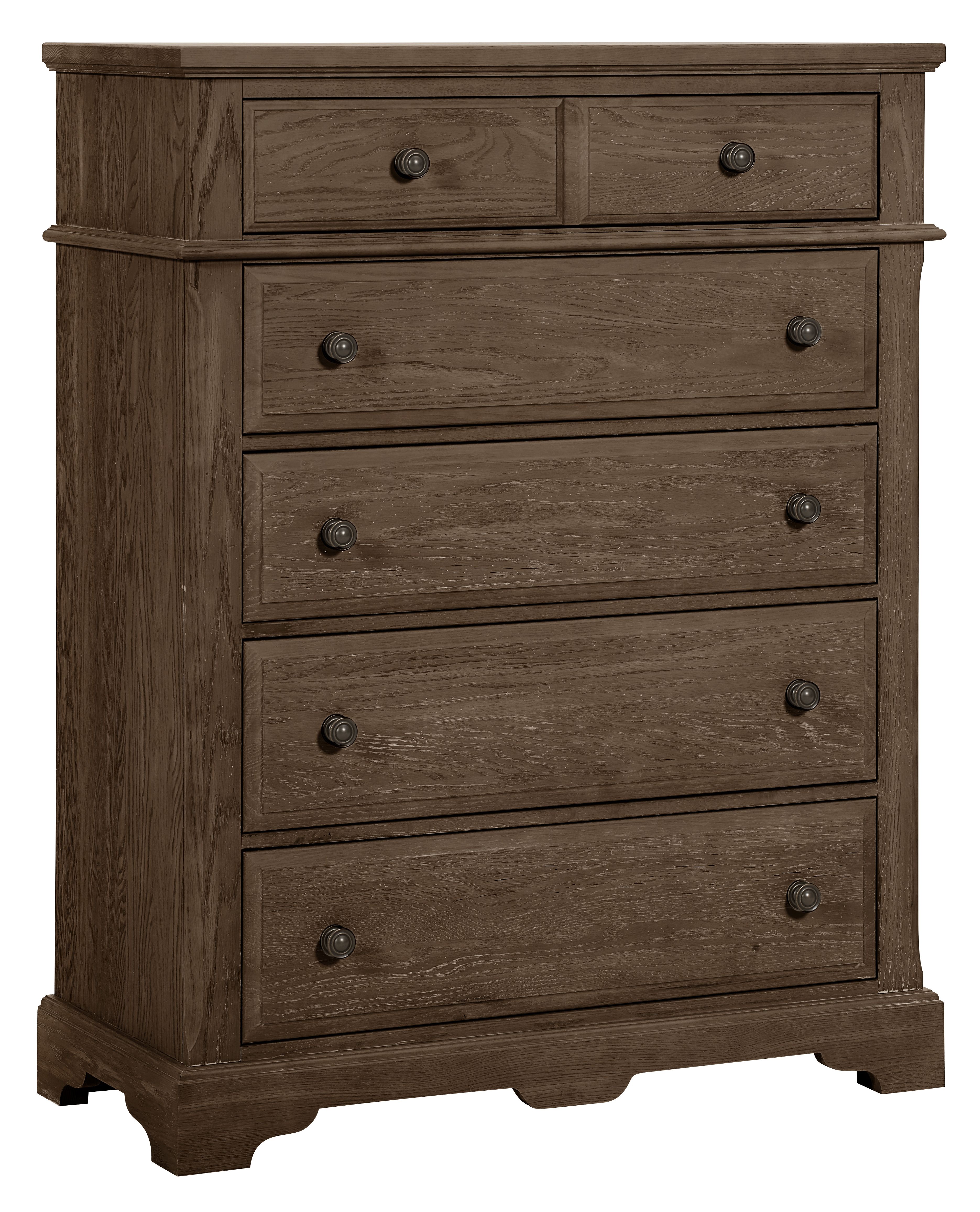 Vaughan-Bassett Heritage - 5-Drawers Chest - Cobblestone Oak