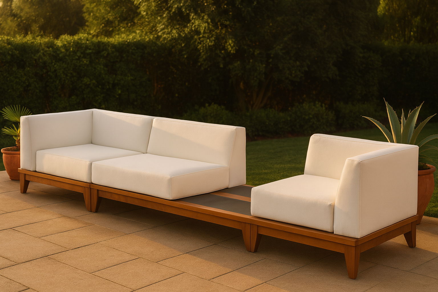 Rio - Modular Sofa 3 Pieces - Off White