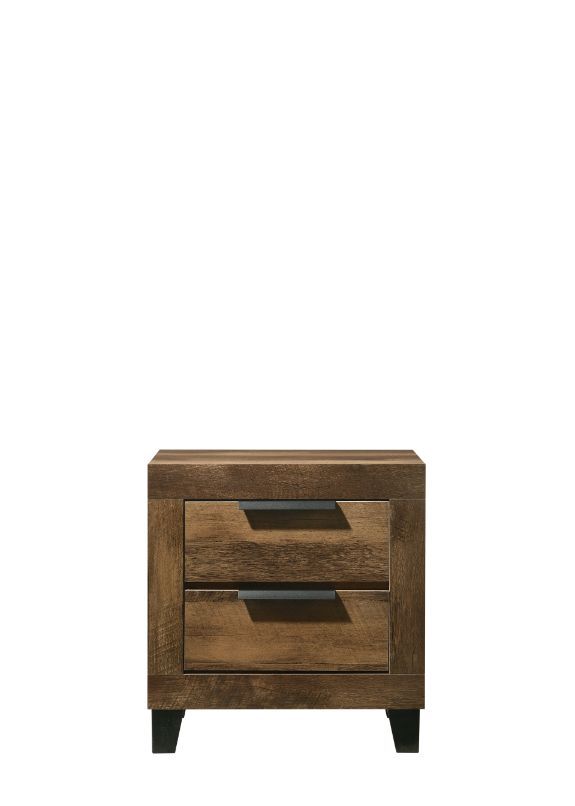 Morales - Nightstand - Rustic Oak, light brown, view 3