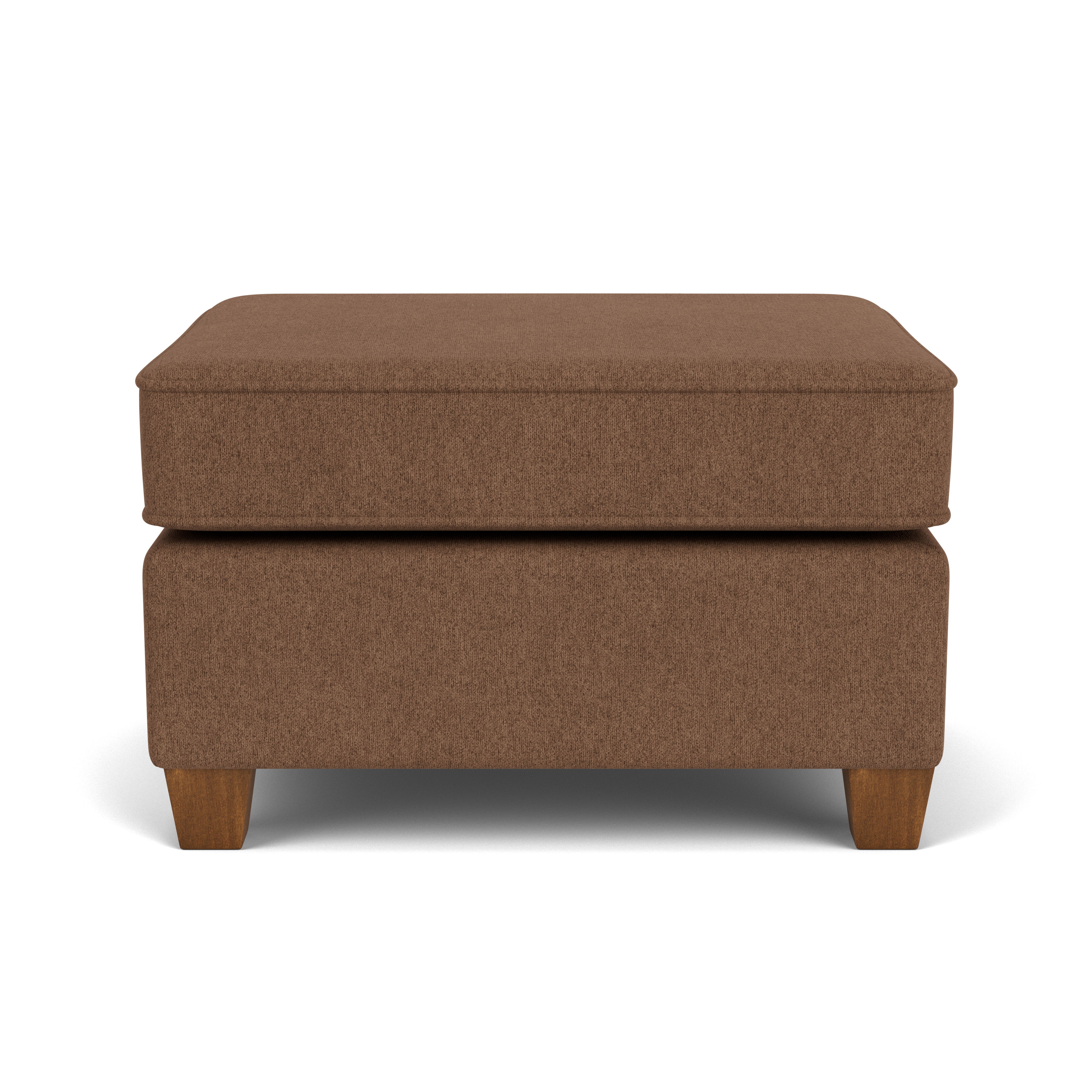 Nora - Fabric Ottoman, dark brown, view 6