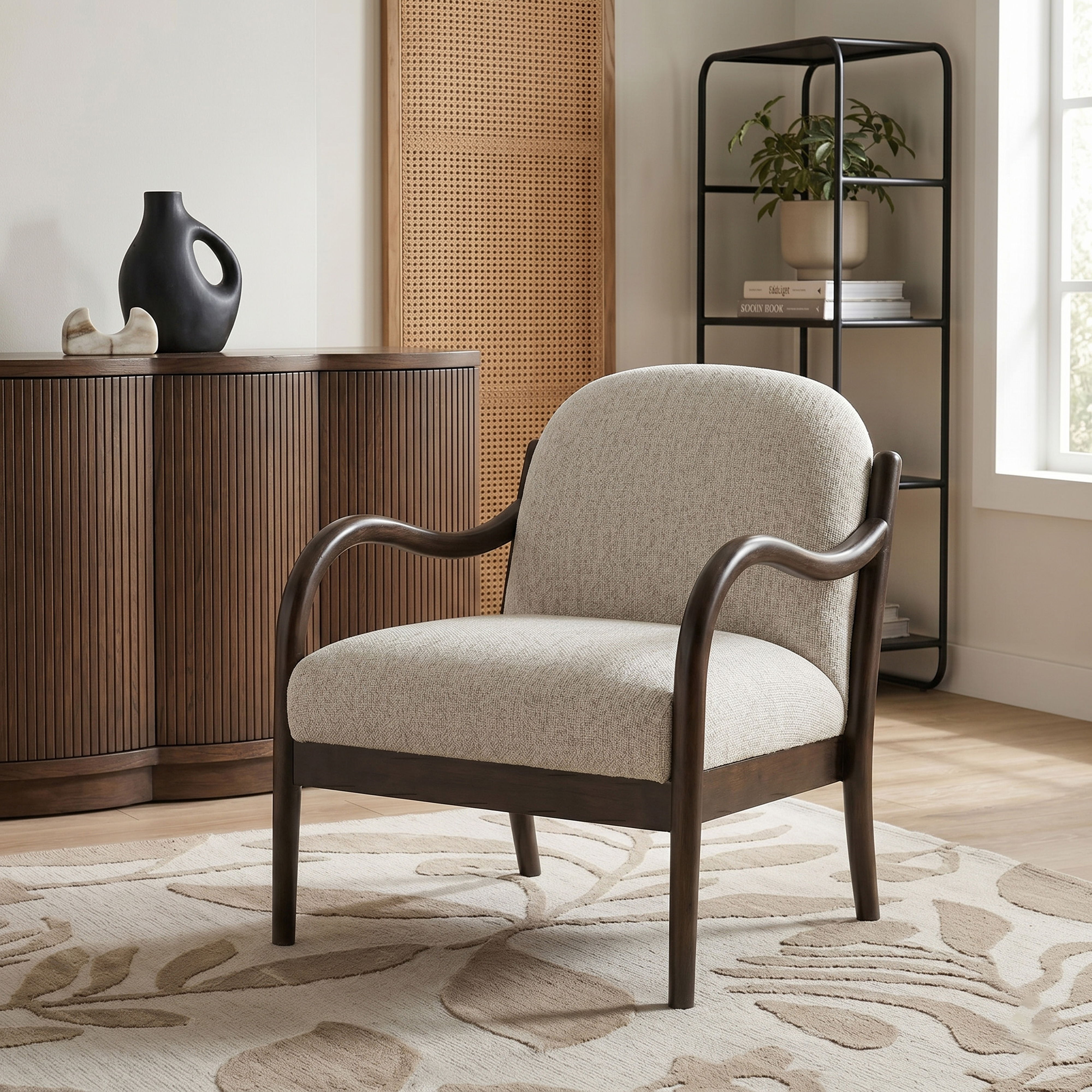 Helmsley - Performance Fabric Upholstered Accent Chair - Beige
