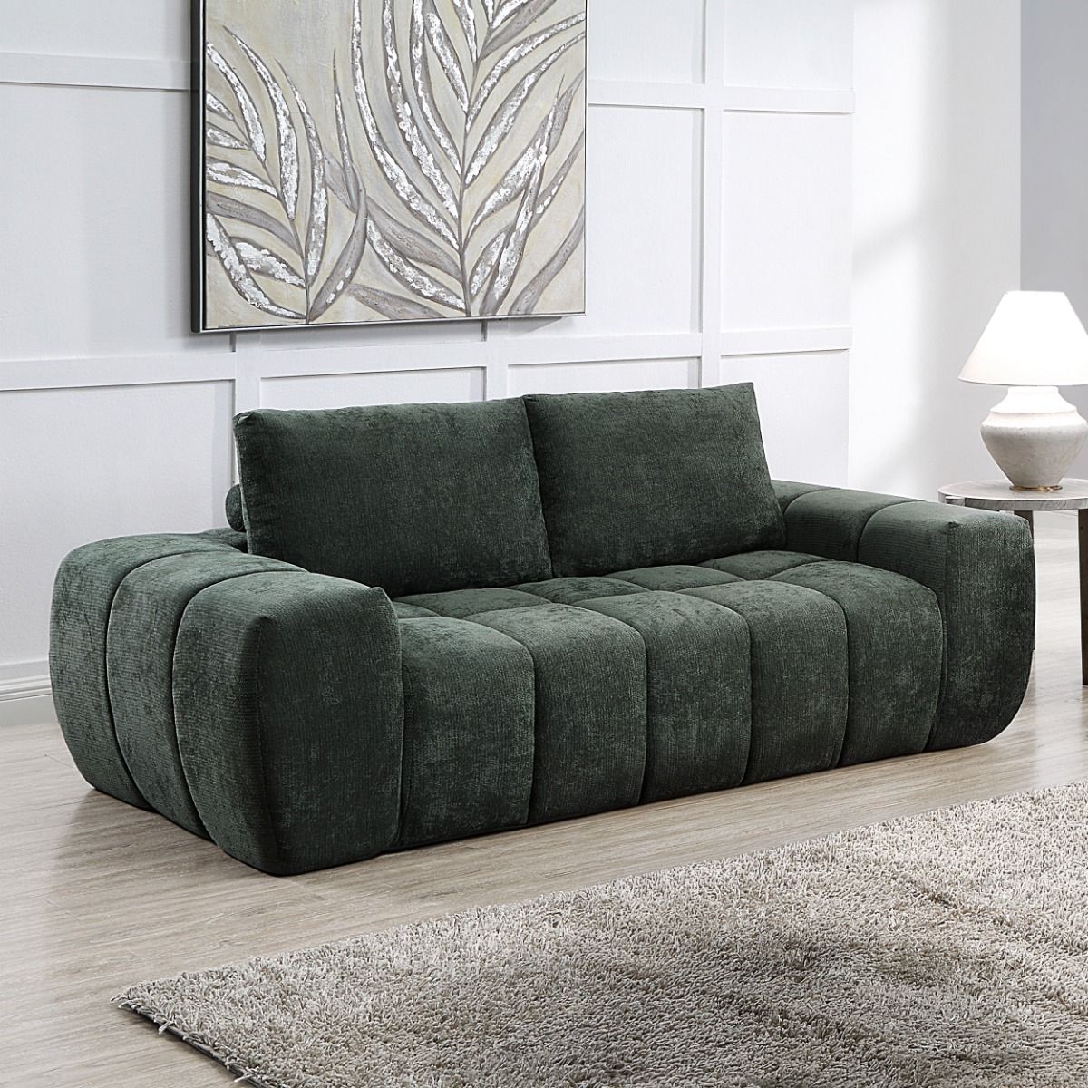 Medwin - Sofa - Green, dark green, view 3