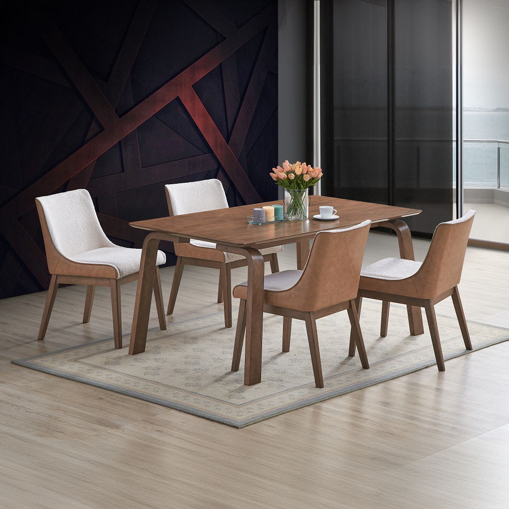 Ginny - Dining Table - Walnut, dark brown, view 4