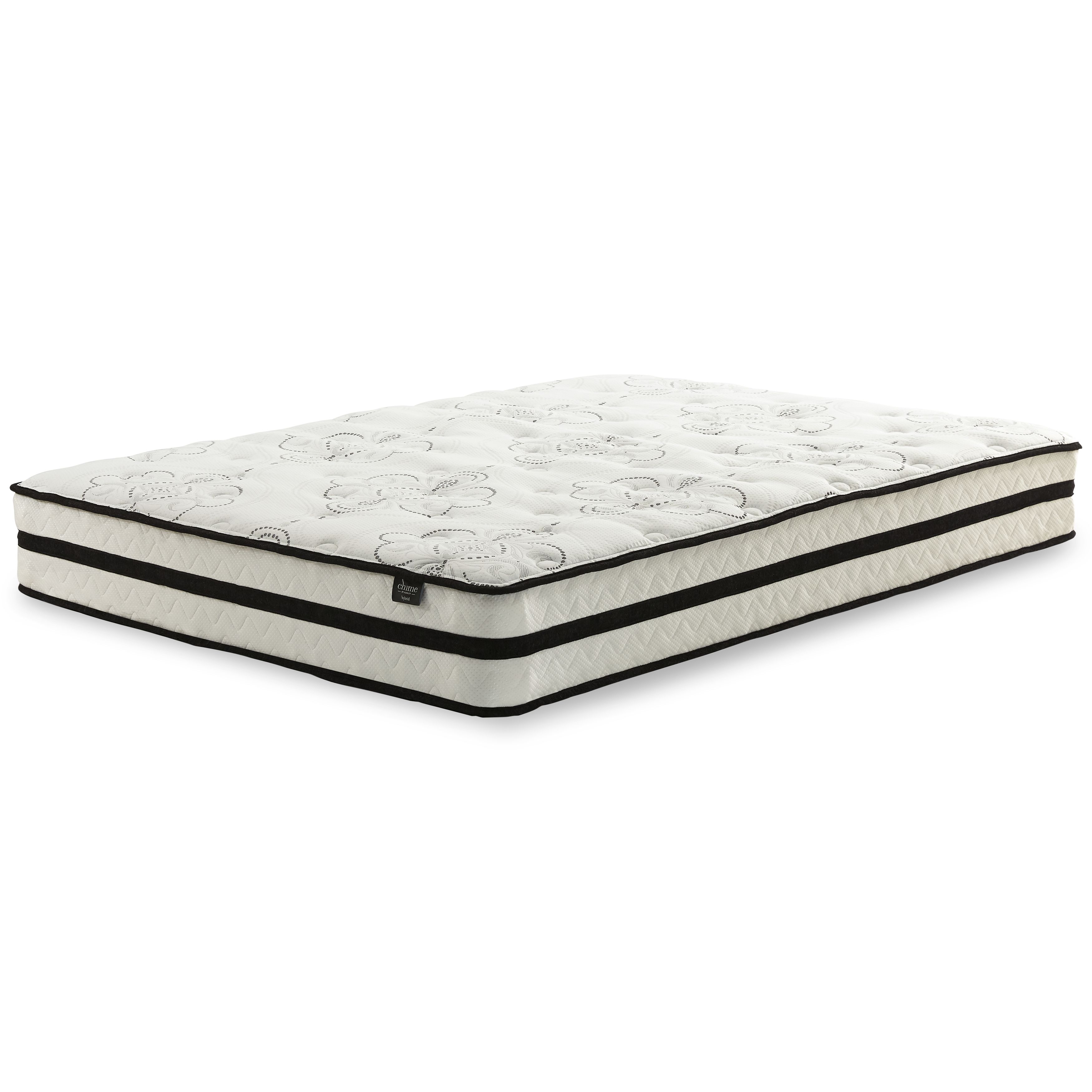 Ashley Chime 10 Inch Hybrid Full Mattress - White