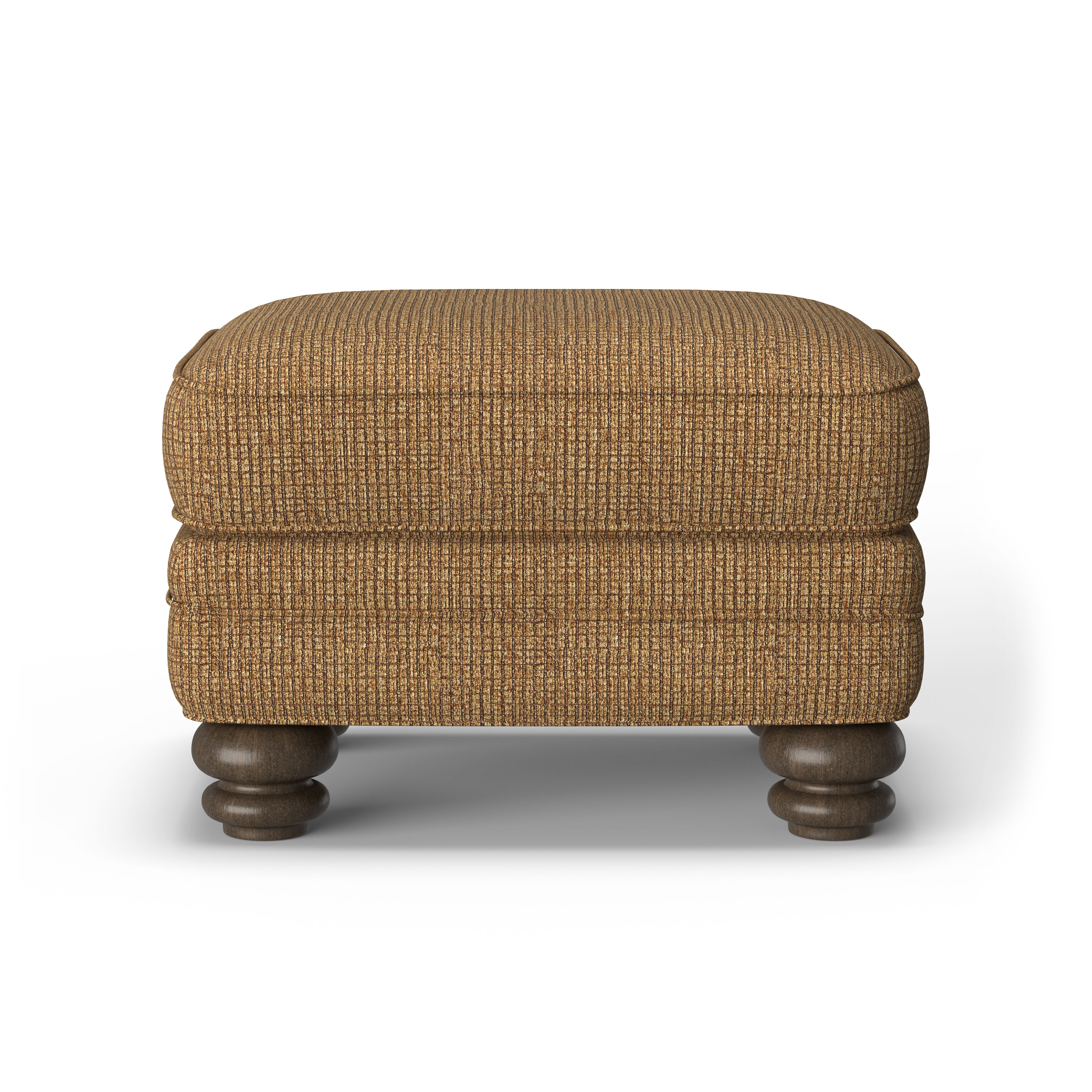 Bay Bridge - Fabric Ottoman, light brown, view 5