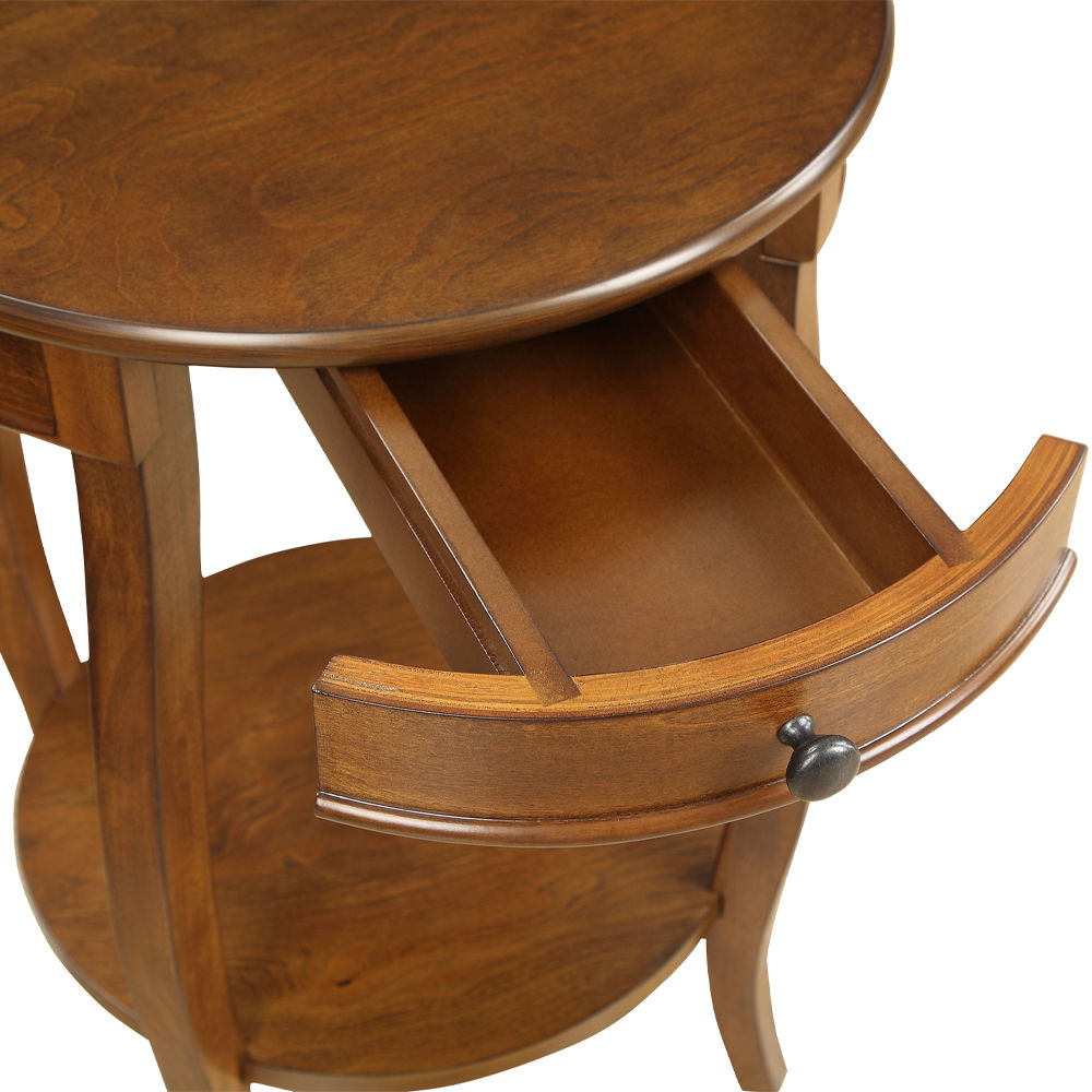 Alysa - Accent Table - Walnut, light brown, view 4