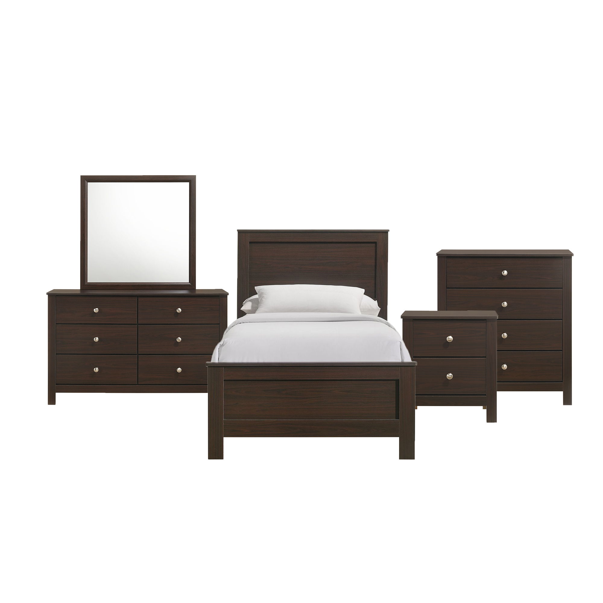 Twin · 5 Pc · Bedroom Set
