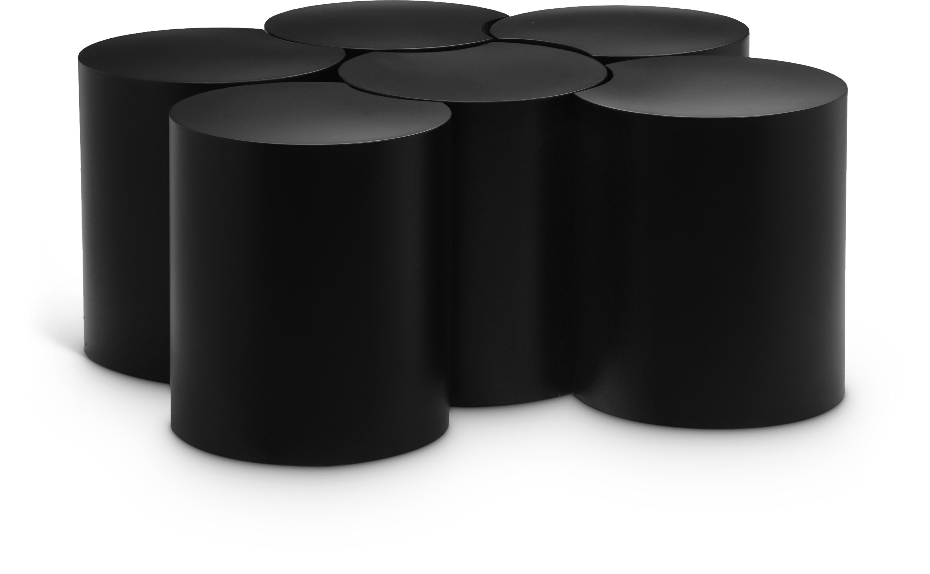 Dimple - 18" 6 Piece Modular Coffee Table - Black