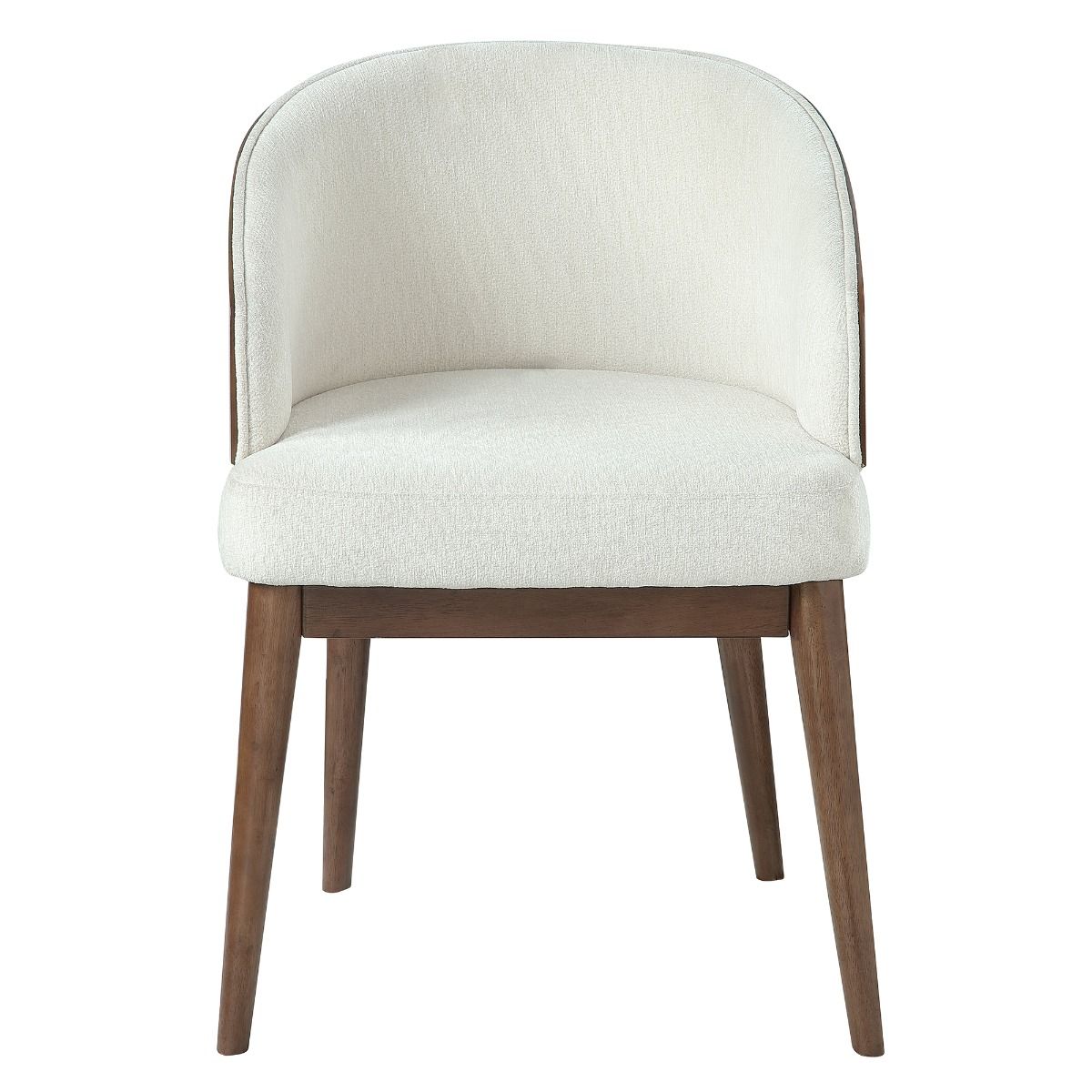 Rufina - Arm Chair (Set of 2) - Beige Linen & Walnut, dark brown, view 2