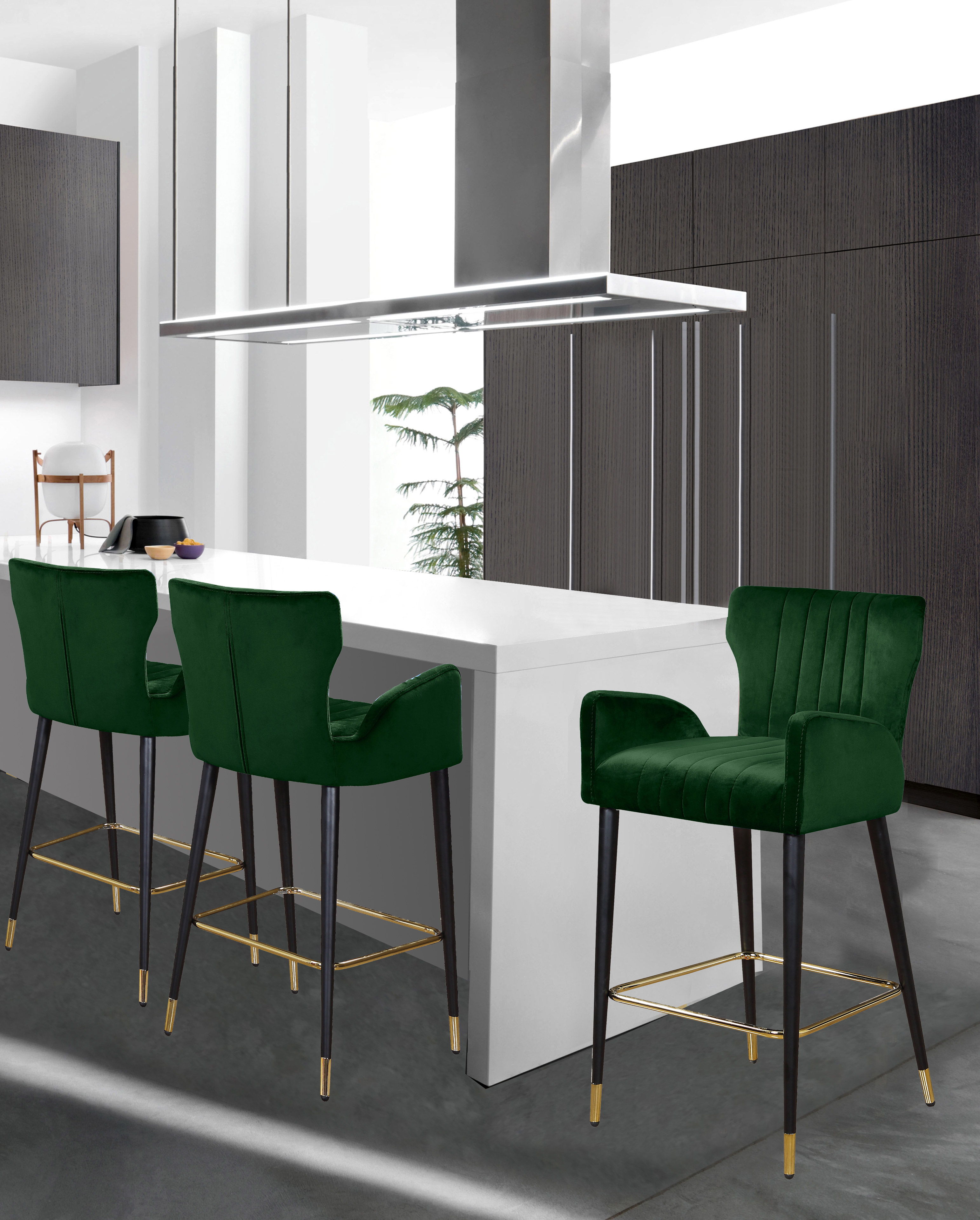 Luxe - Stool (Set of 2) - Green