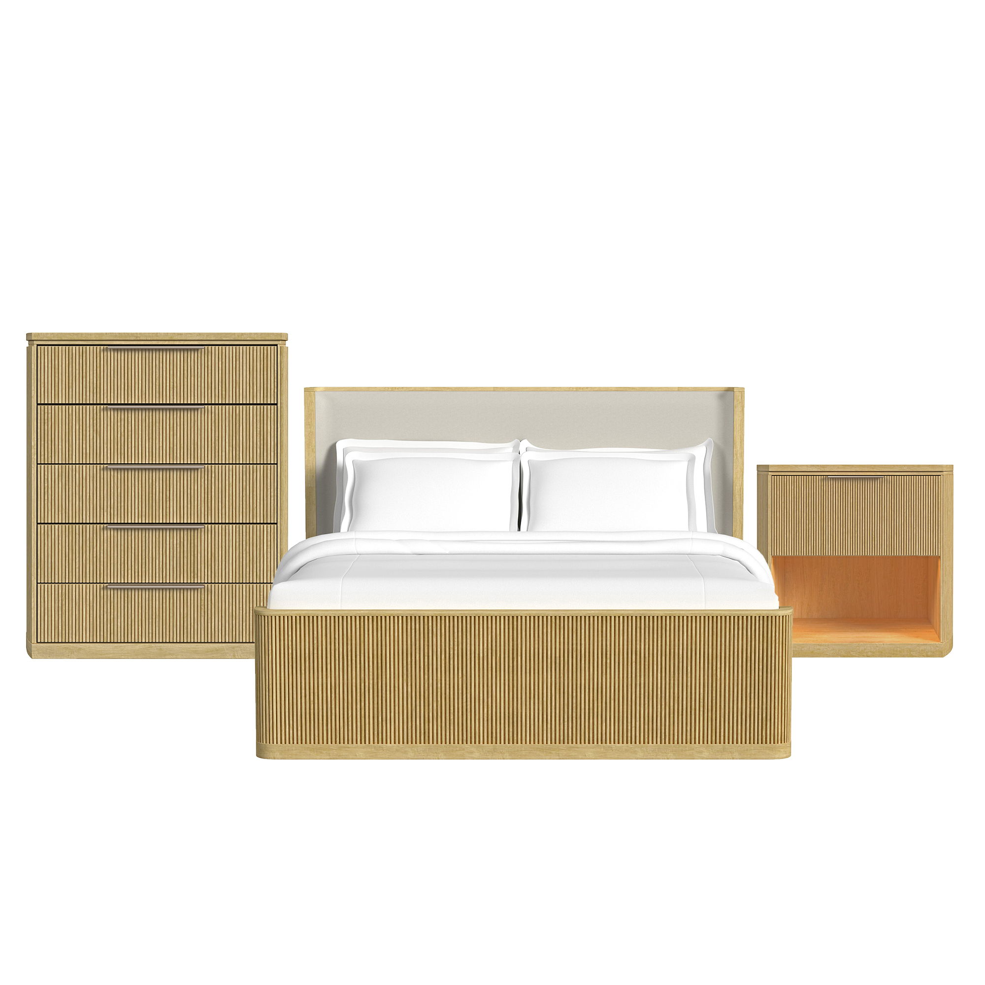 King · 3 Pc · Bedroom Set
