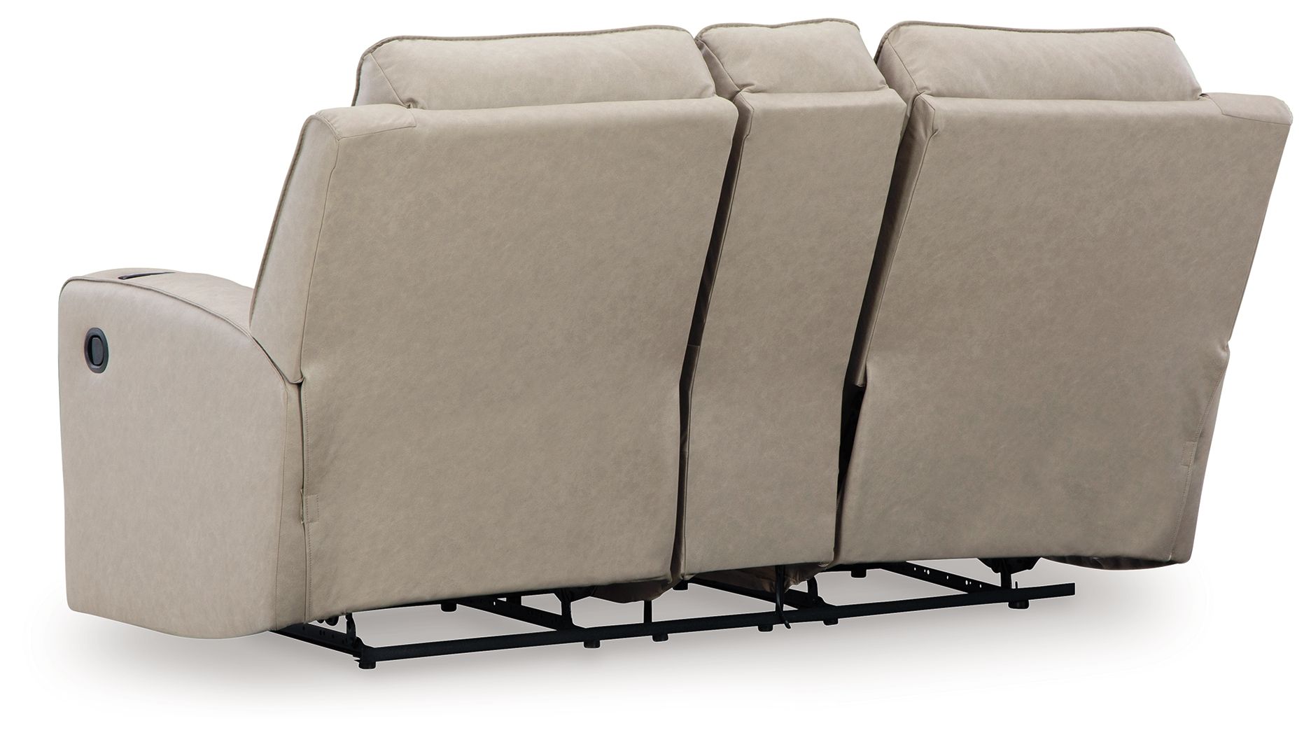 Ashley Furniture Lavenhorne - Dbl Rec Loveseat W/Console - Pebble - Image 5