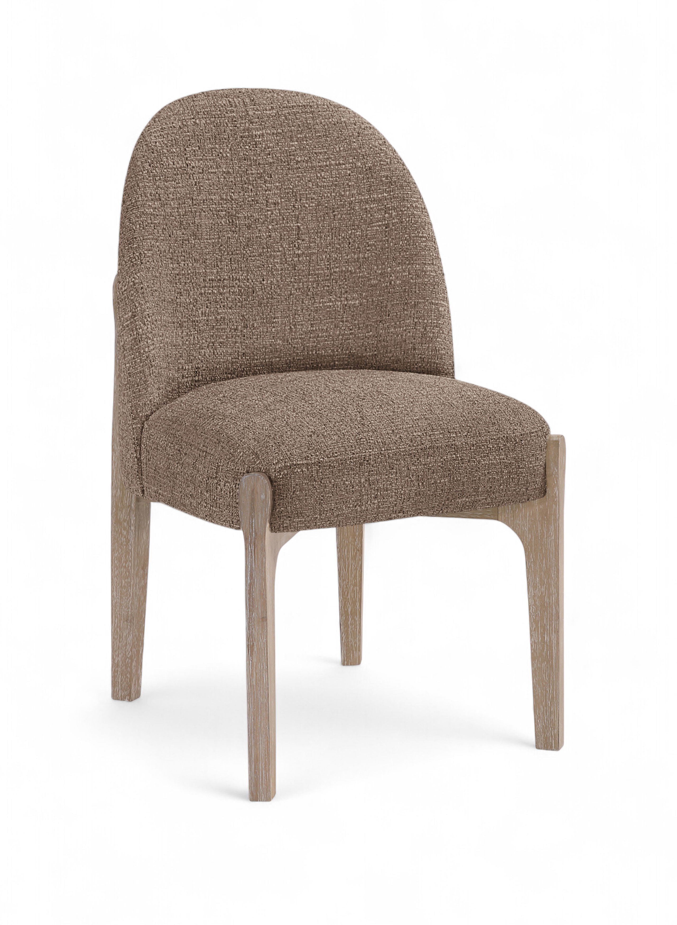 Torino - Fabric Upholstered Dining Chair (Set of 2) - Brown / Natural