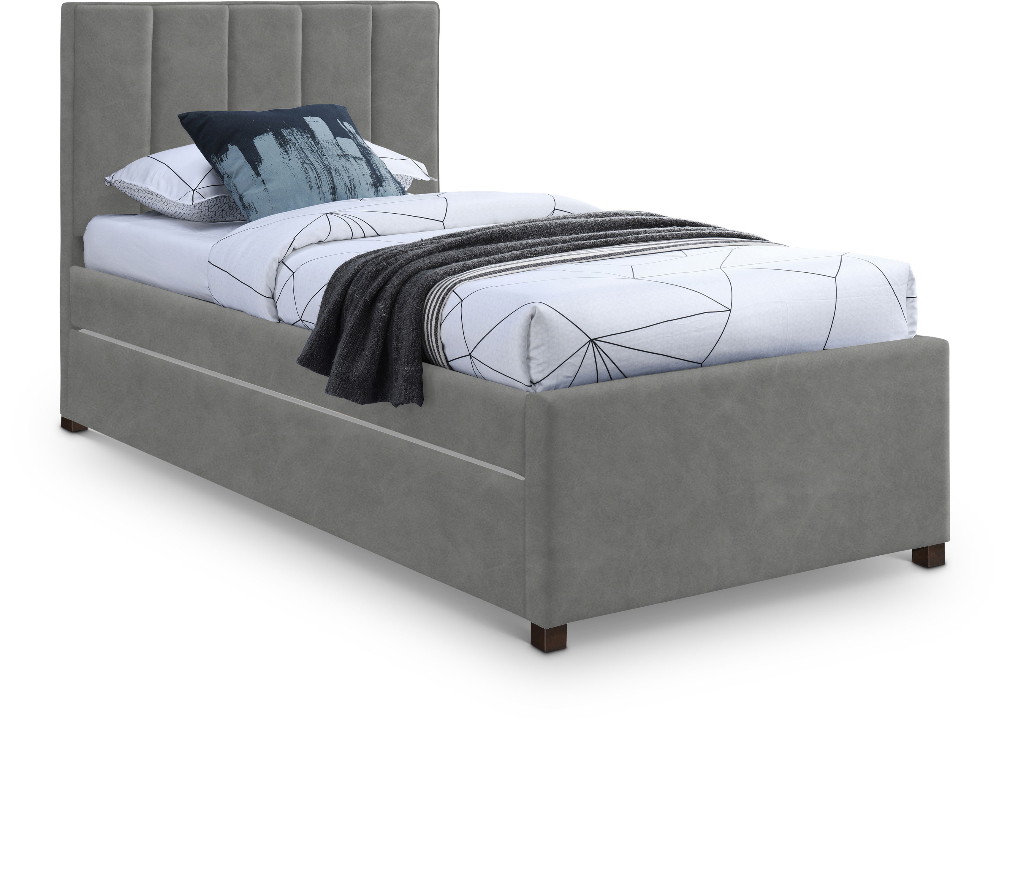 Hudson - Twin Trundle Bed - Gray