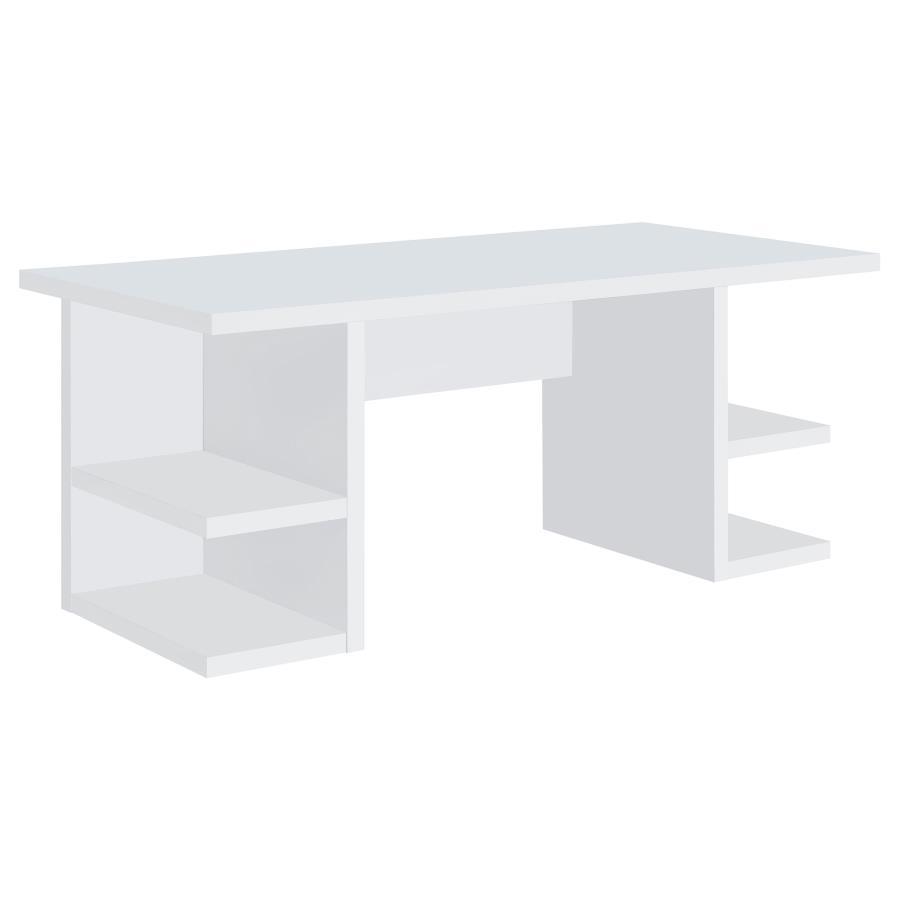 Alice - 4-Shelf Engineered Wood Writing Desk - White Image