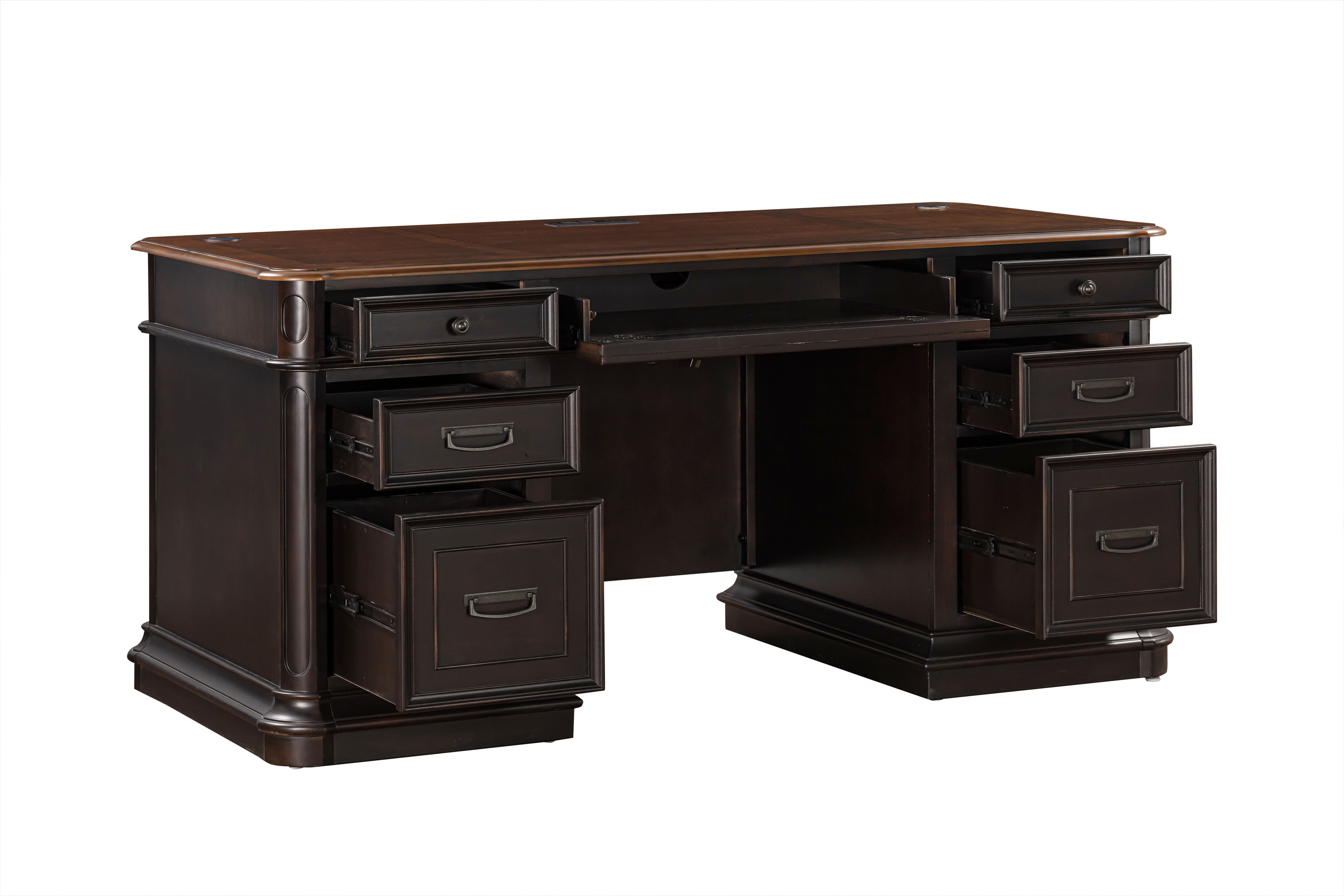 Roanoke Black Executive Desk New Lots Furniture Online Store