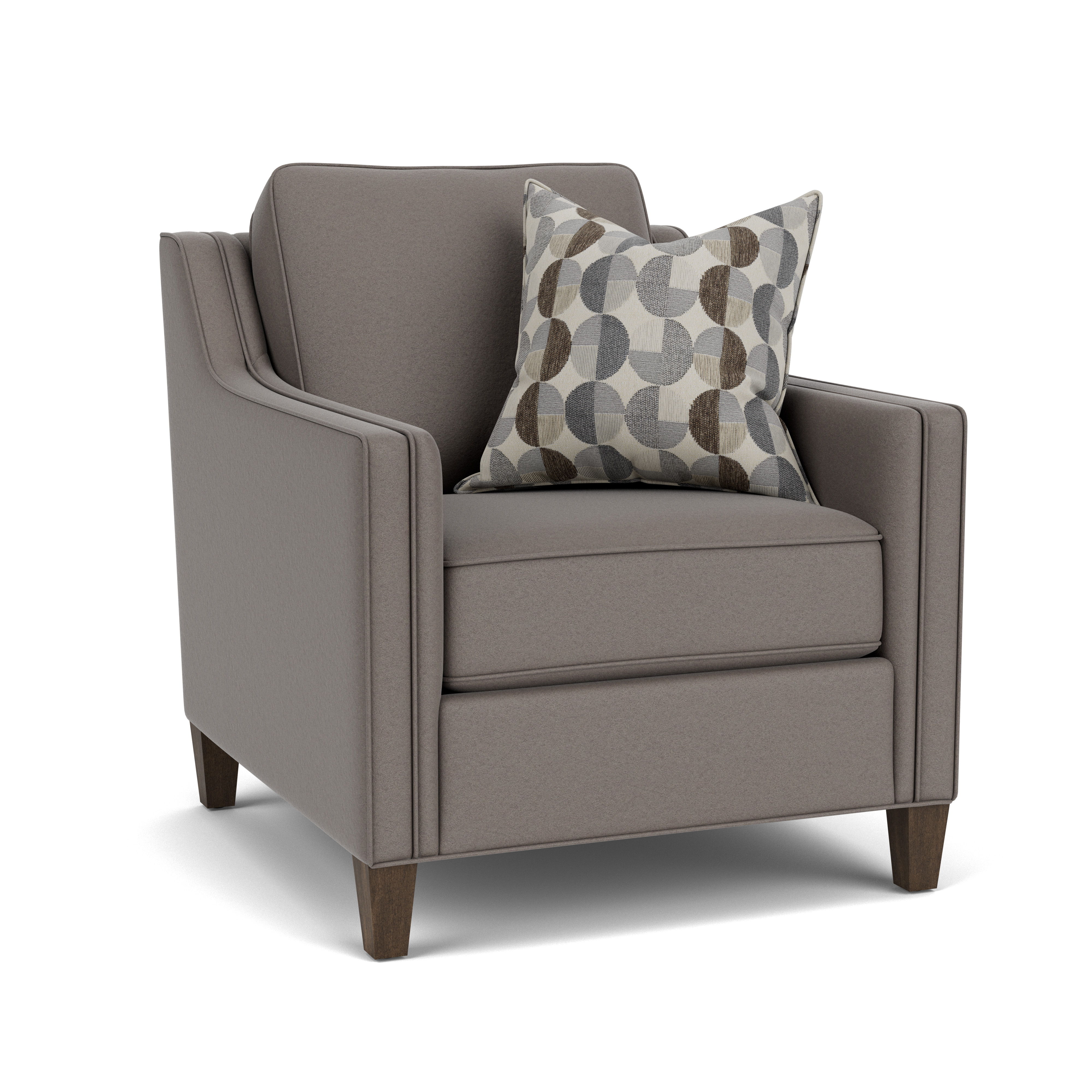 Finley - Fabric Power Incliner, dark brown, view 3