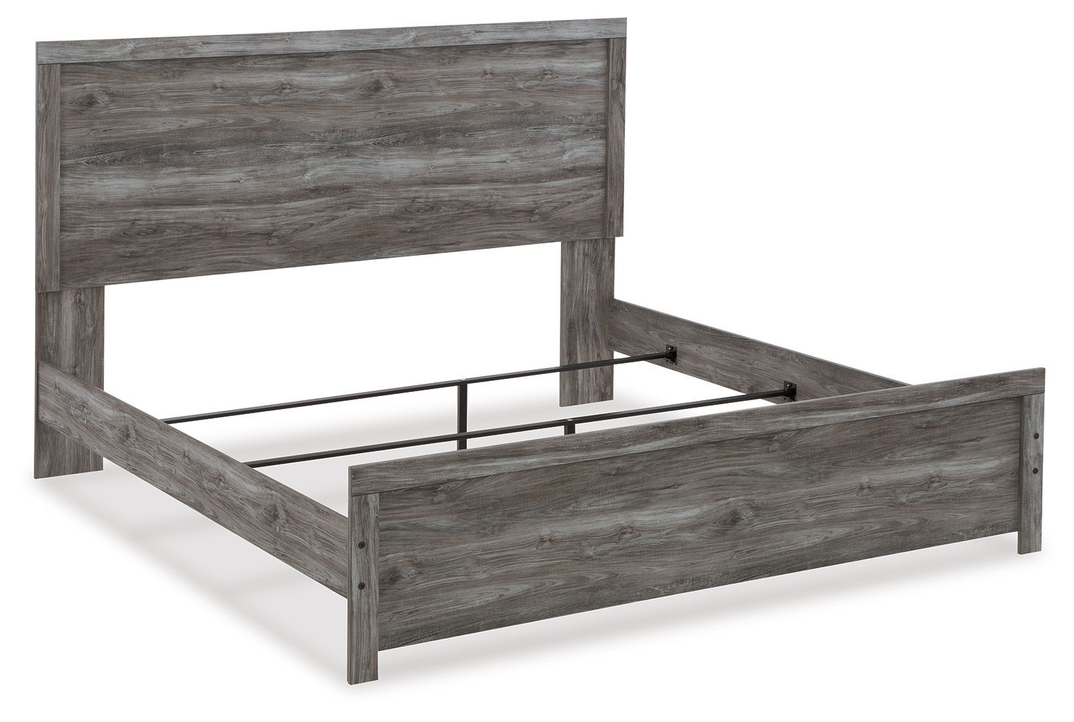 Bronyan - King Panel Bed - Dark Gray