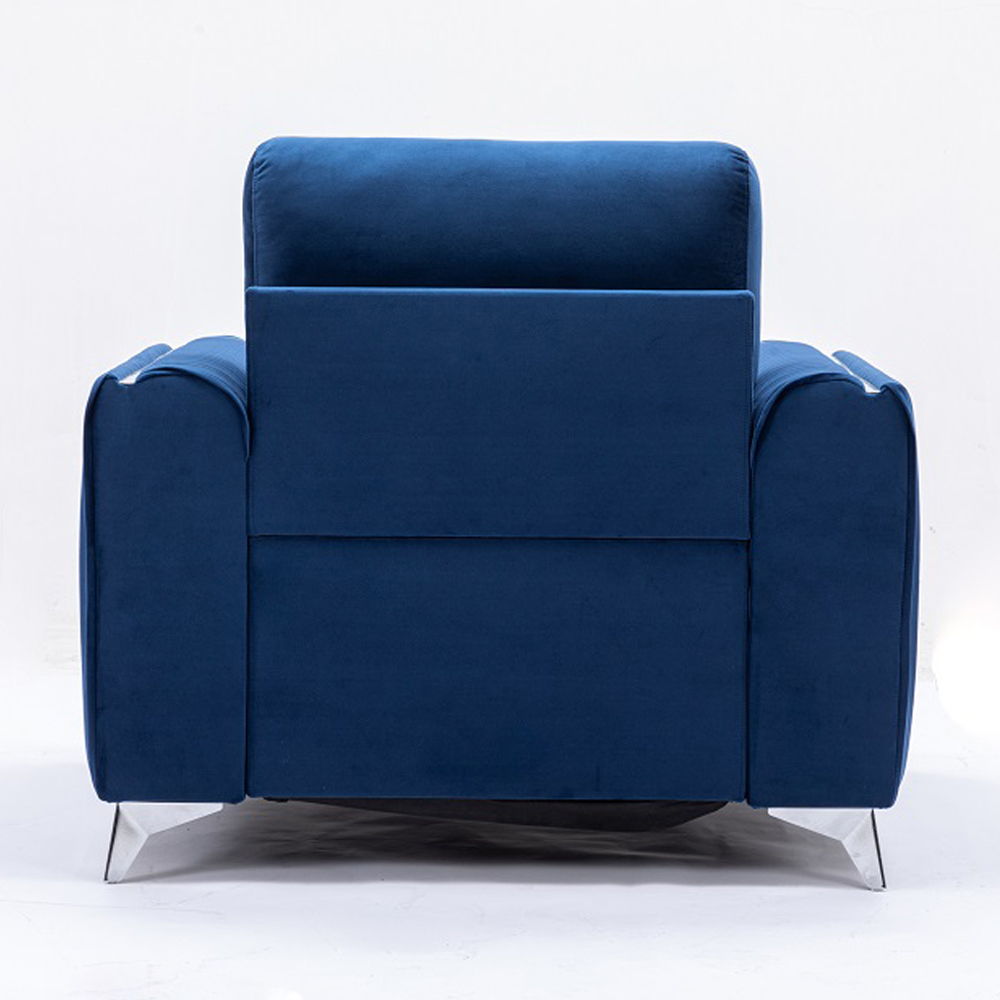Wenona - Chair - Blue Velvet, blue, view 4