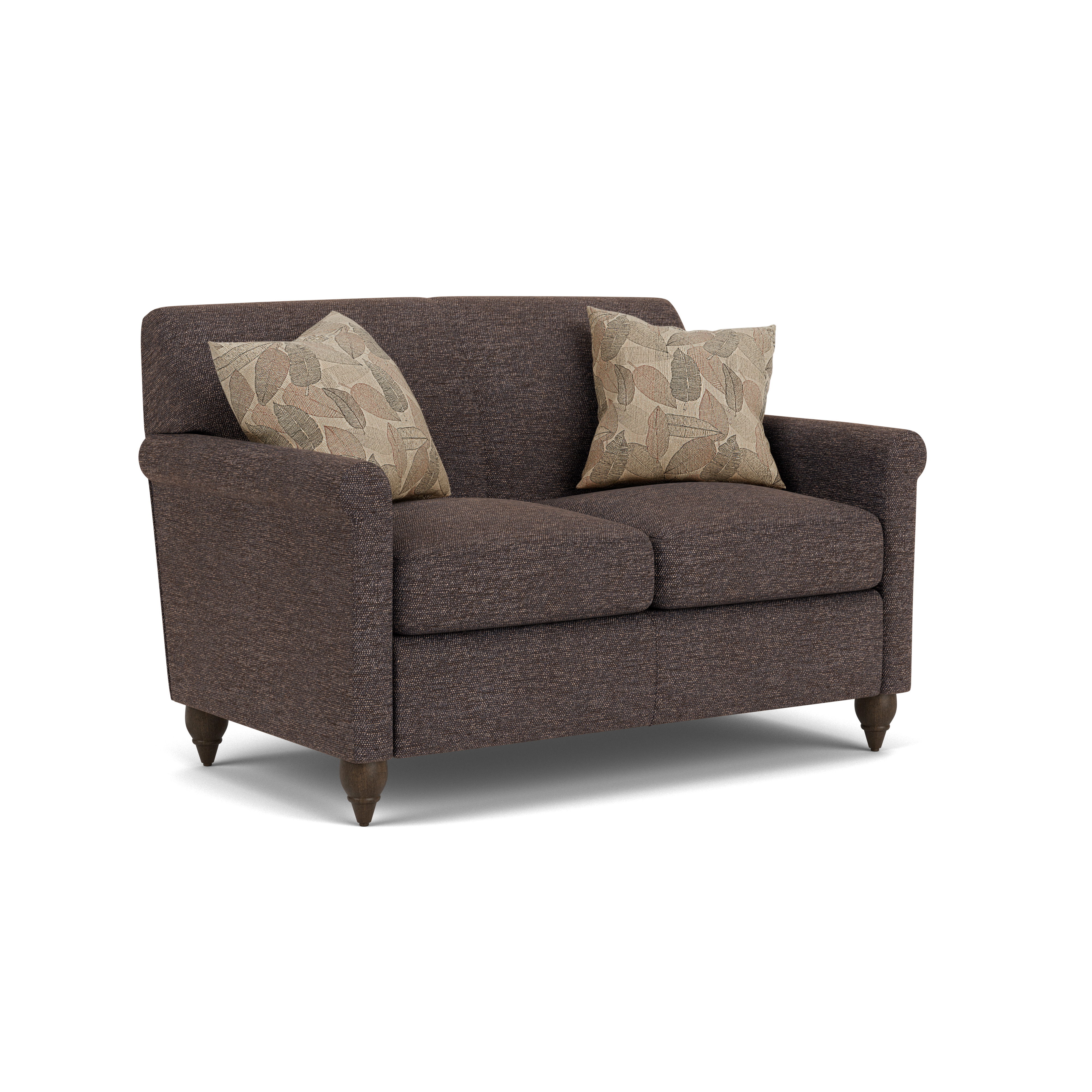 Stella - Fabric Loveseat, dark gray