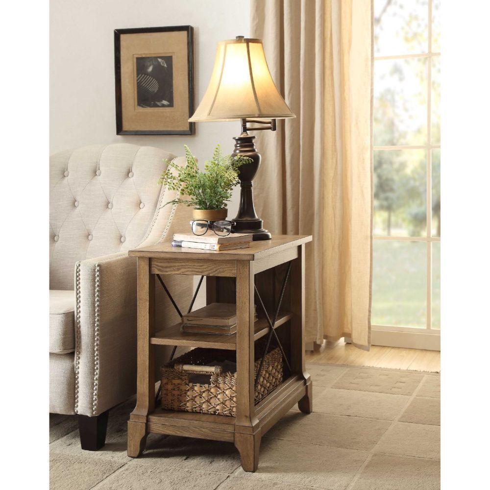 Hiroko - End Table - Oak, light brown, view 5