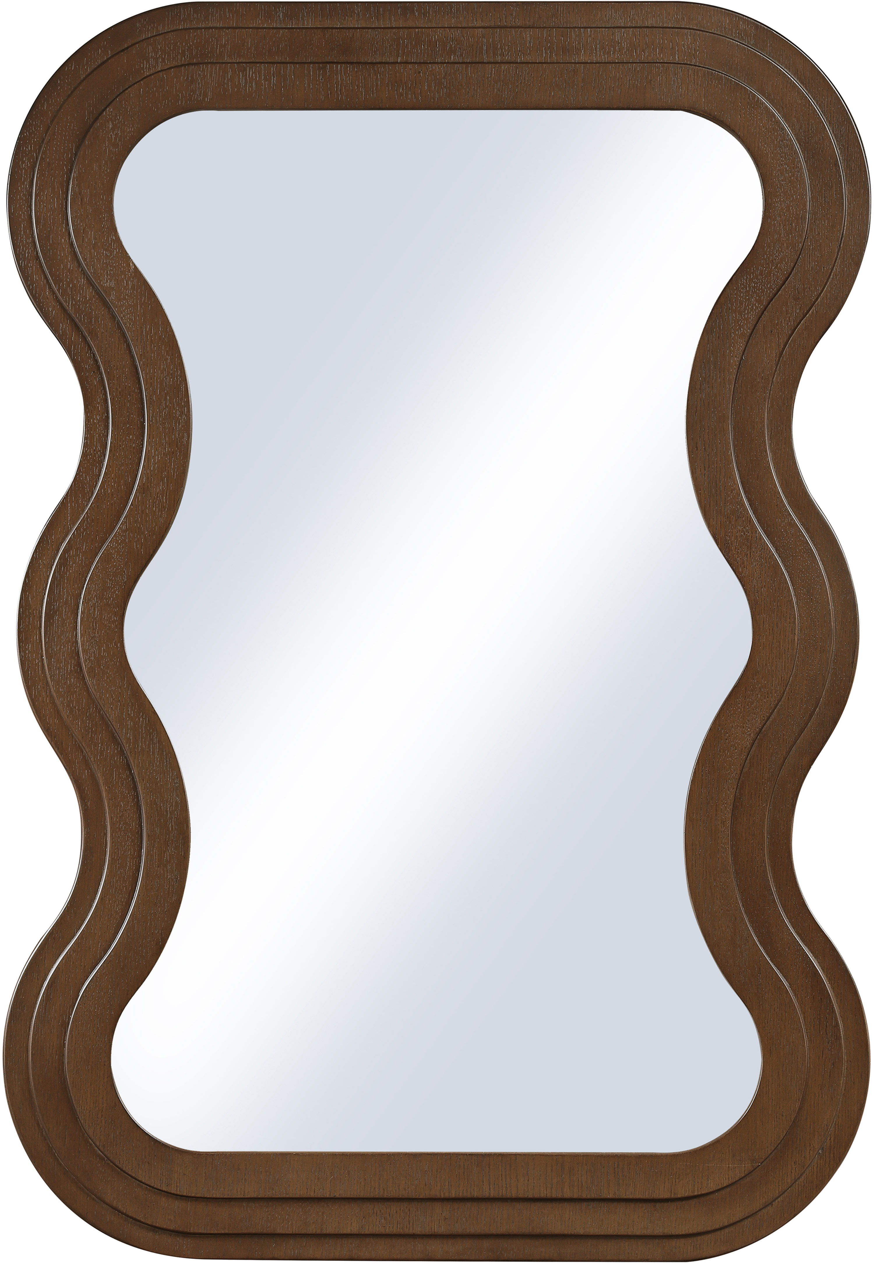 Bellagio - Oak Veneer Mirror - Brown