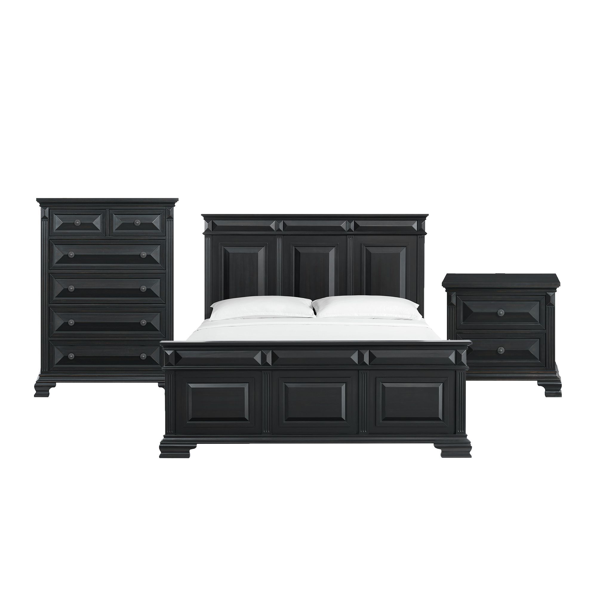 King · 3 Pc · Bedroom Set