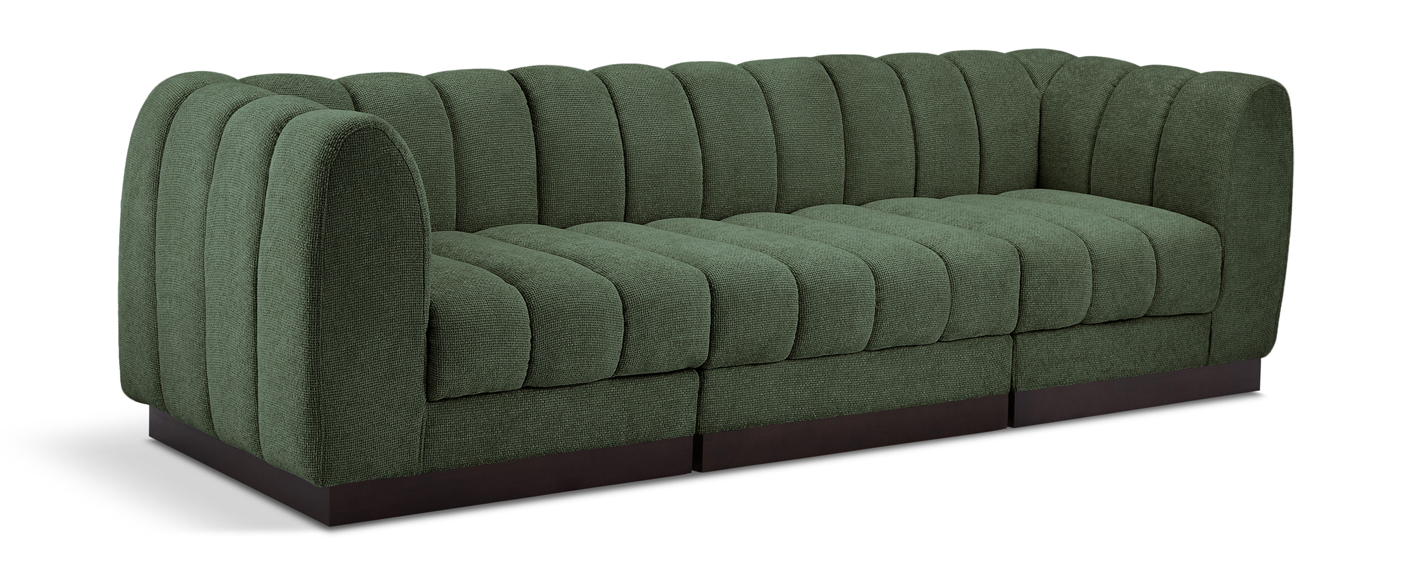 Quinn - 3 Seat Modular Sofa - Green