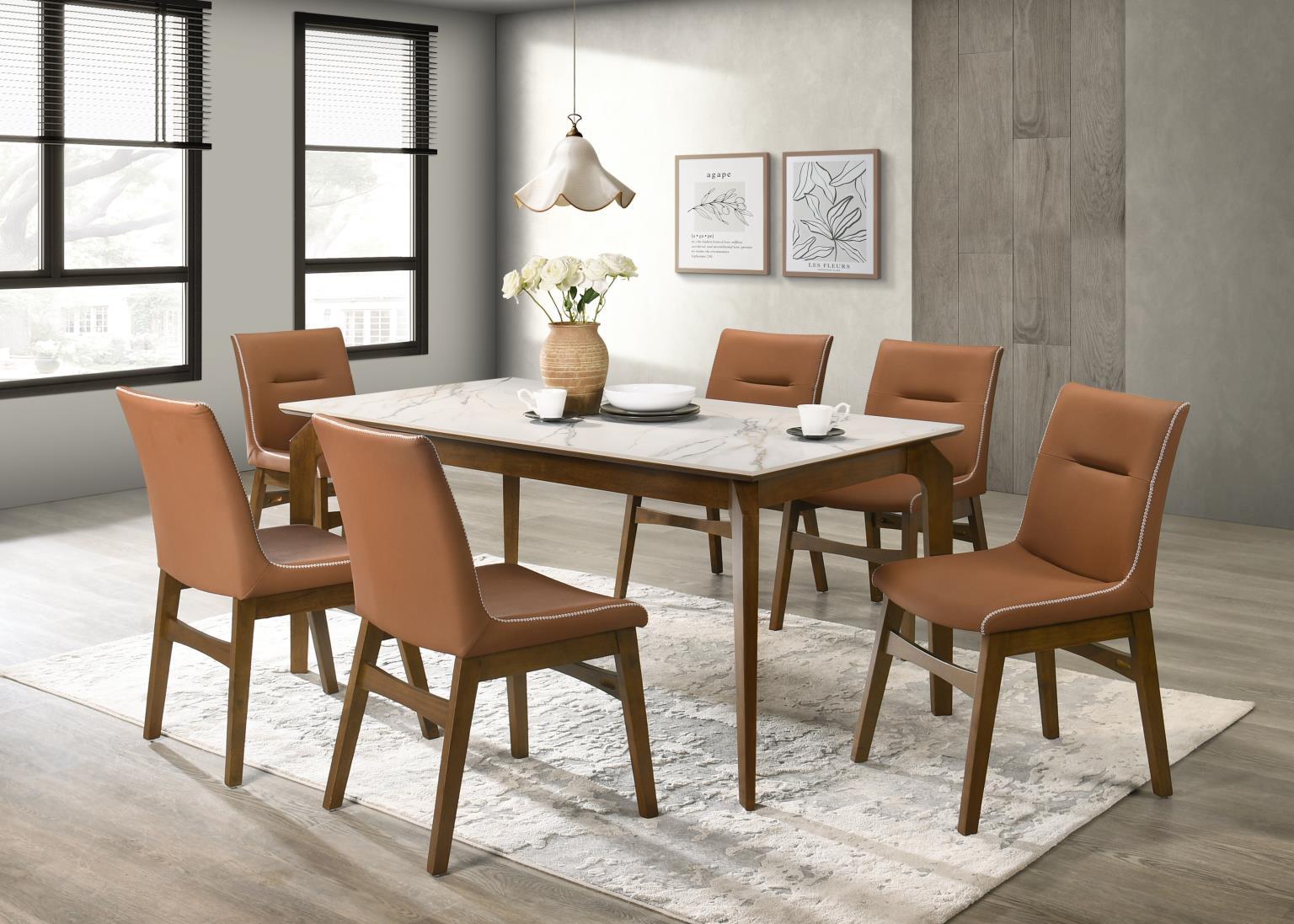 7 Pc · Table, 6 Side Chairs