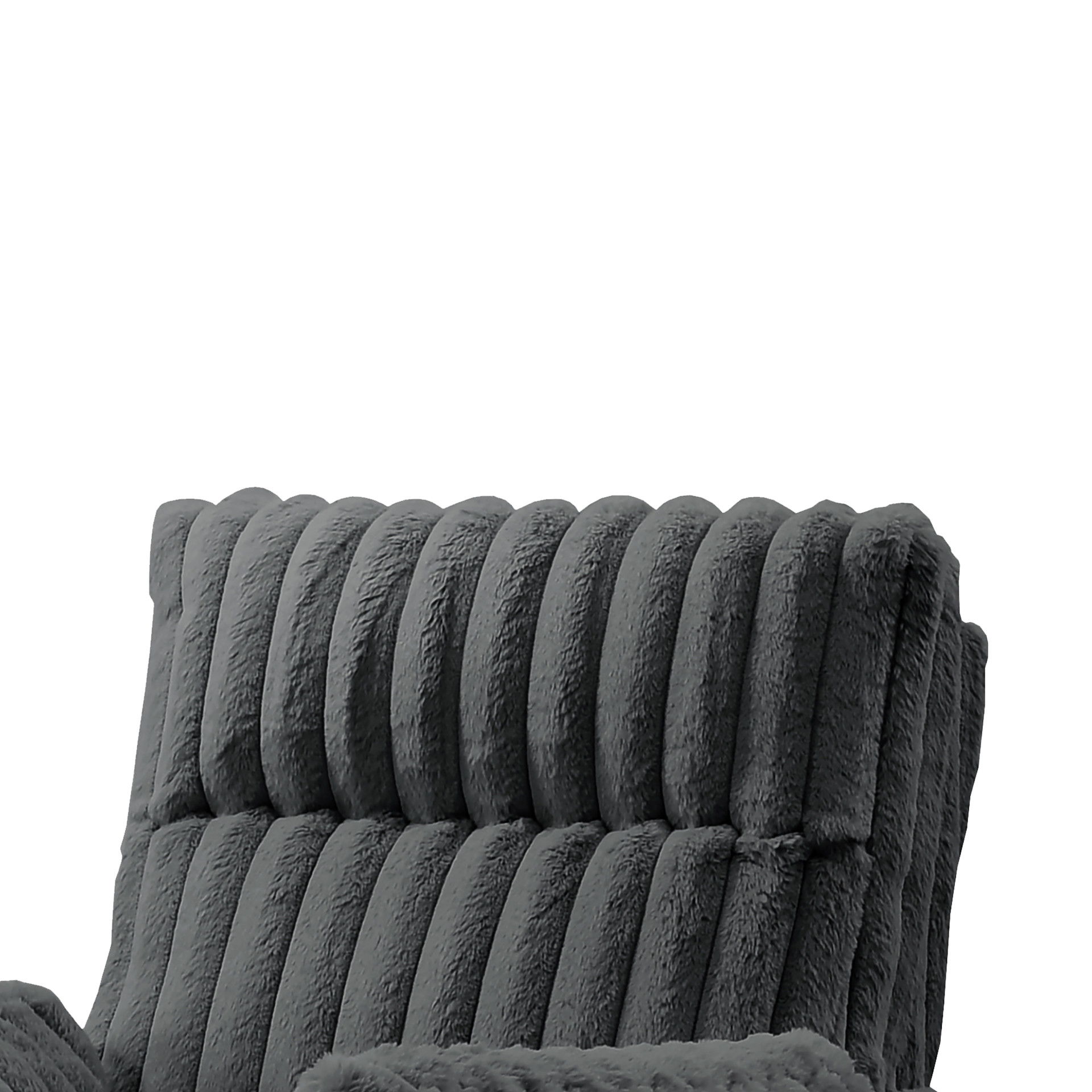 Embrace - Swivel Accent Chair - Charcoal, dark gray, view 6