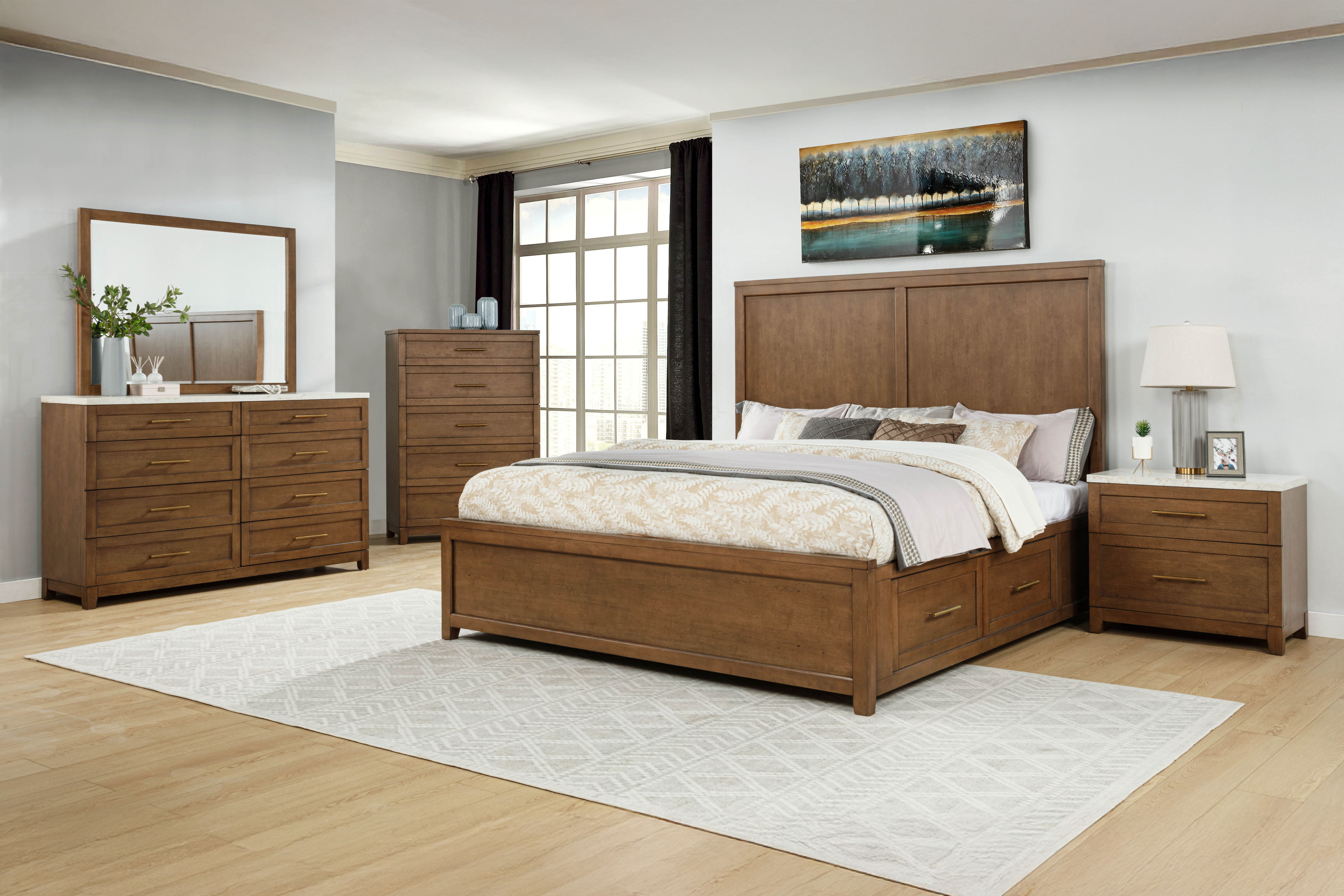 Devonshire - Chest - Cognac, light brown