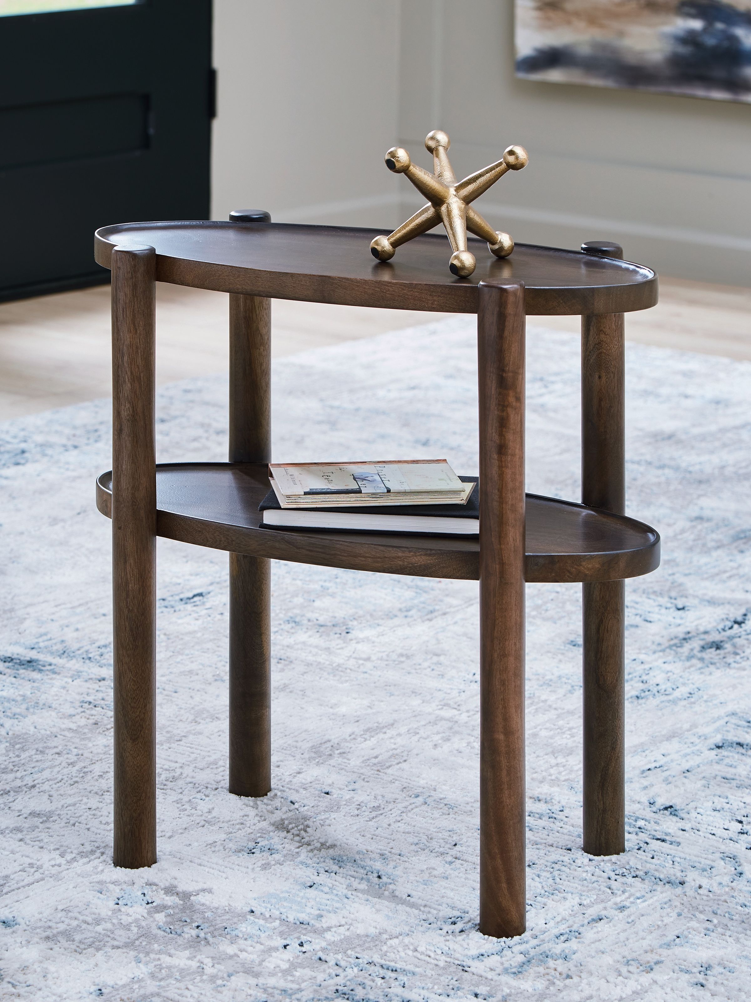Ashley Furniture Wiattbury - Accent Table - Gray Brown - Image 2