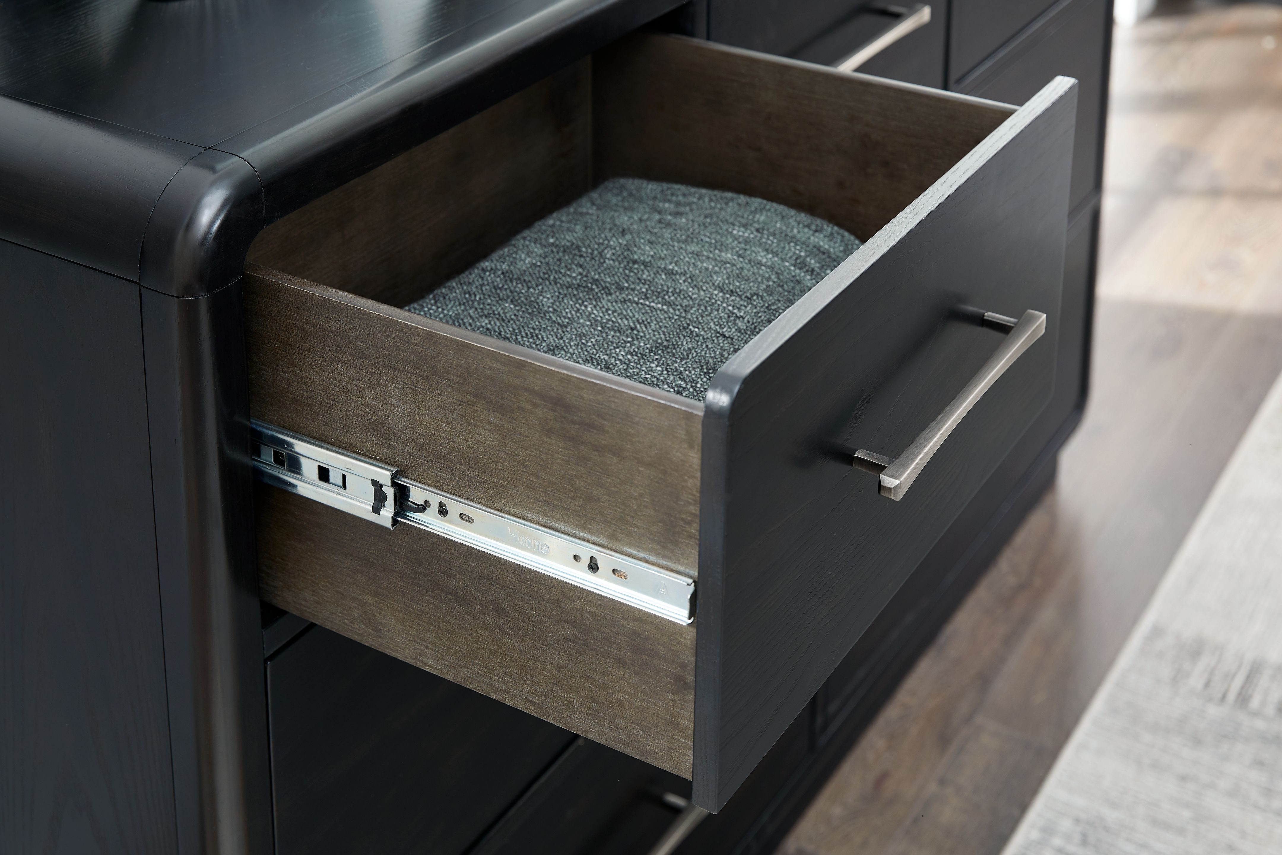 Ashley Furniture Rowanbeck - Five Drawer Chest - Black - Image 7