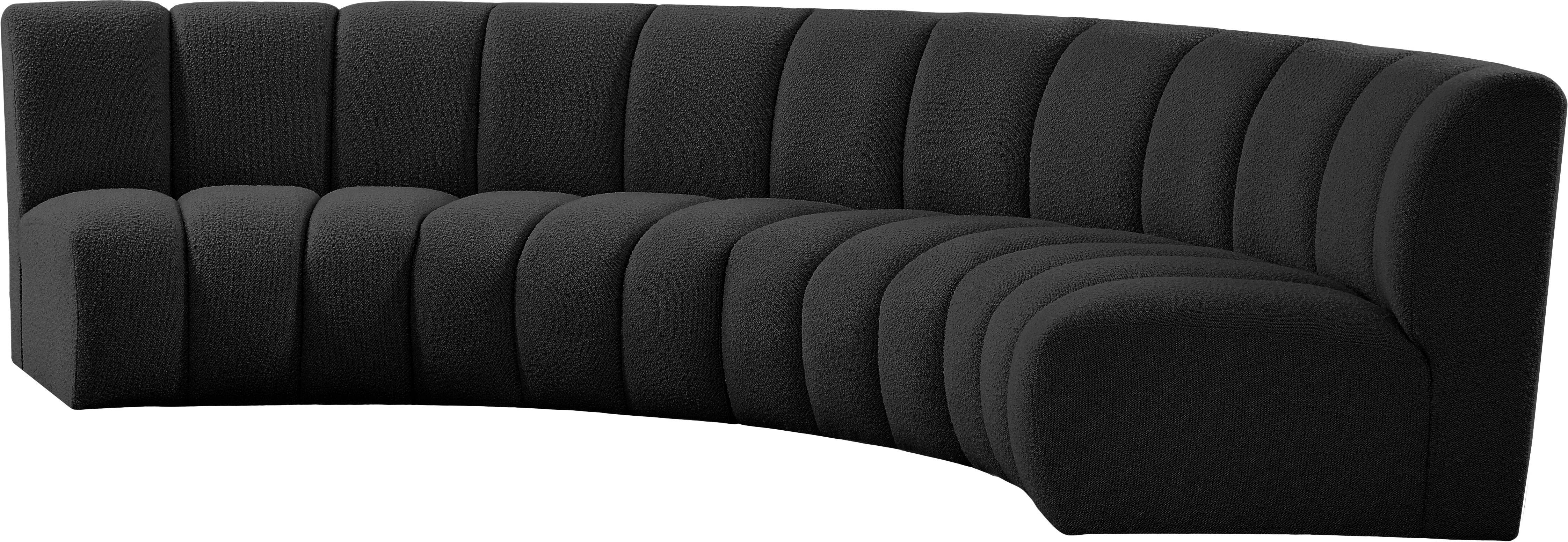 Infinity - 4 Piece Modular Sectional - Black