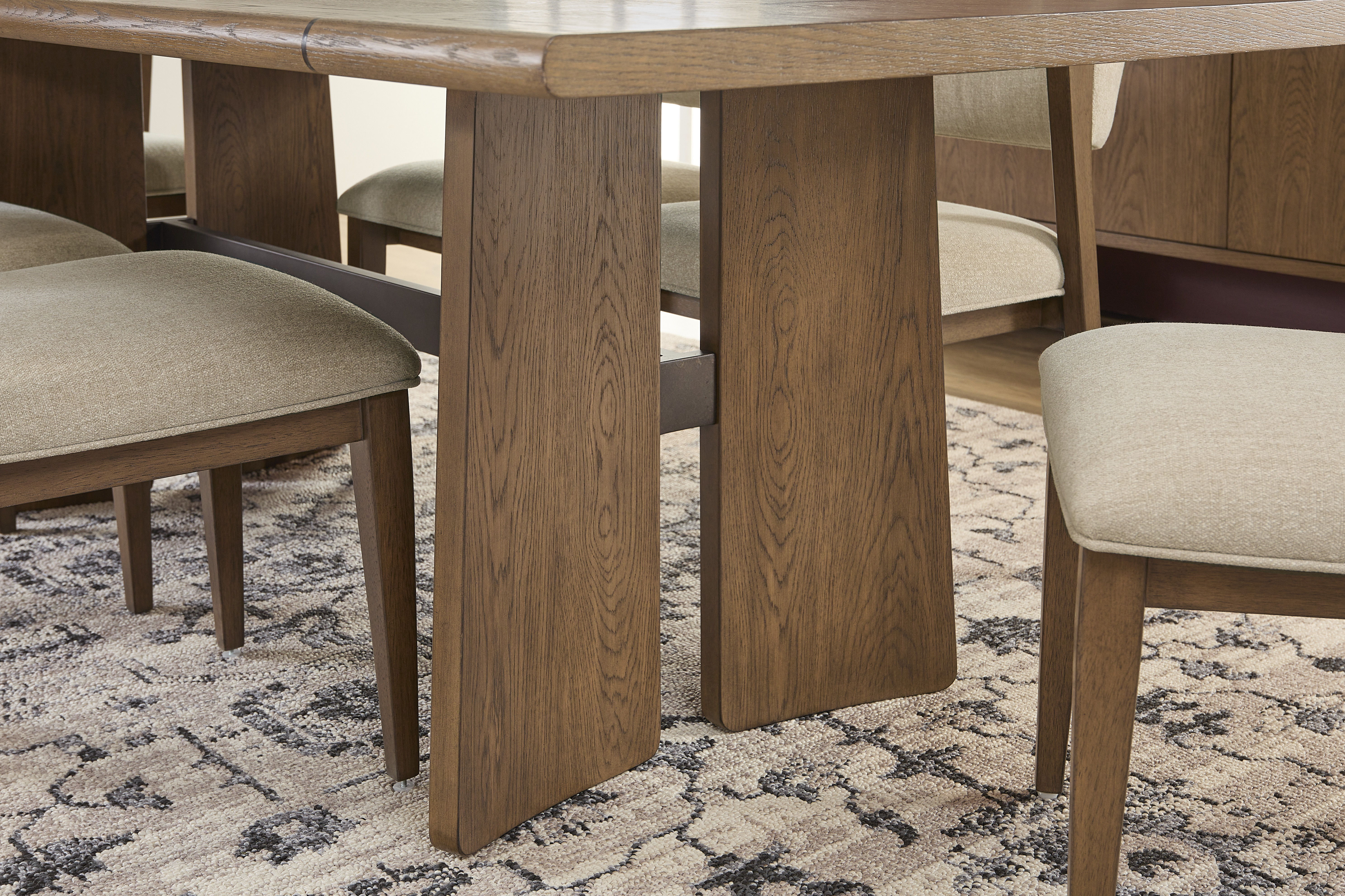 Lyra - Rectangular Dining Table - Light Brown, light brown, view 7
