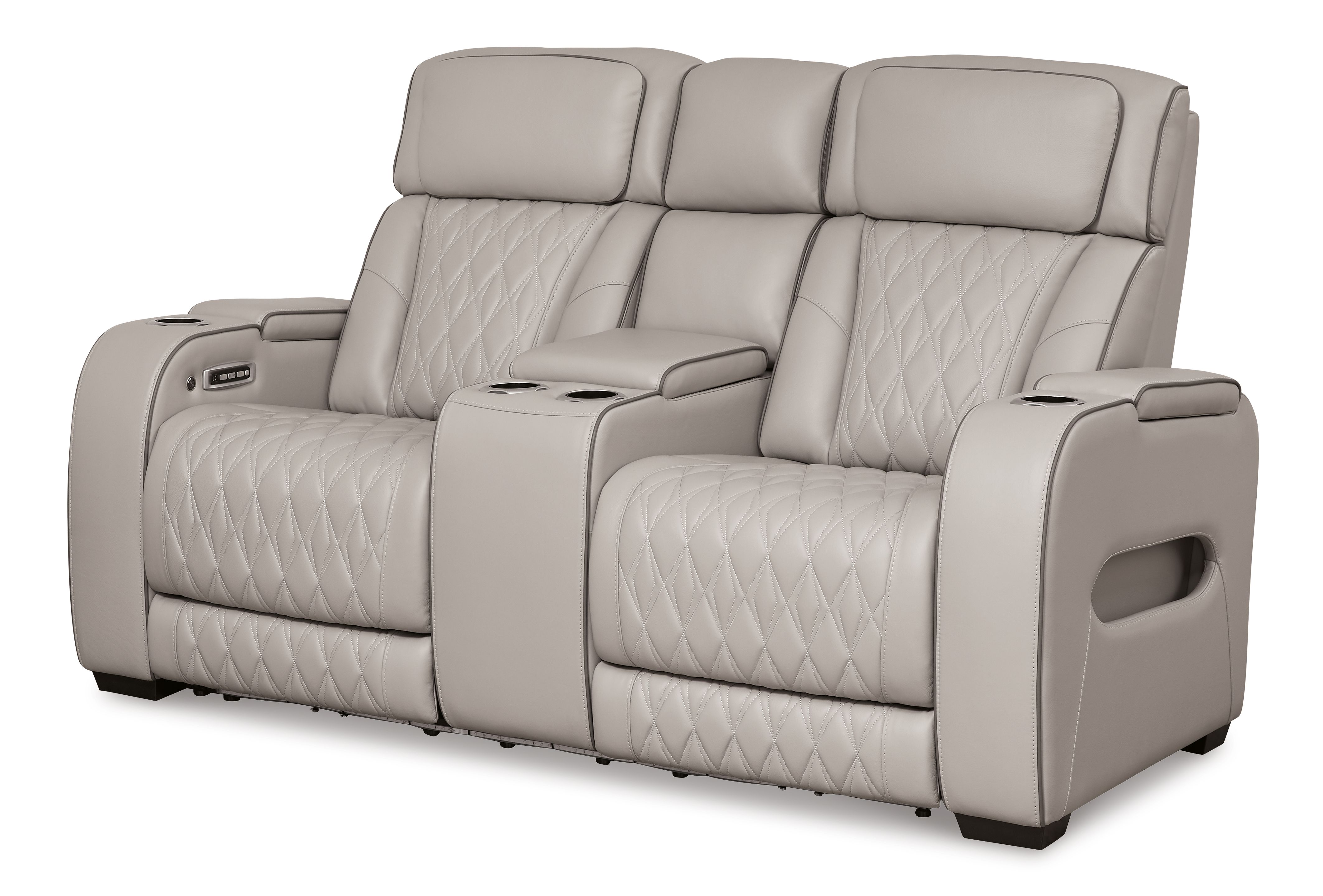 Ashley Boyington PWR REC Loveseat/CON/ADJ HDRST - Gray