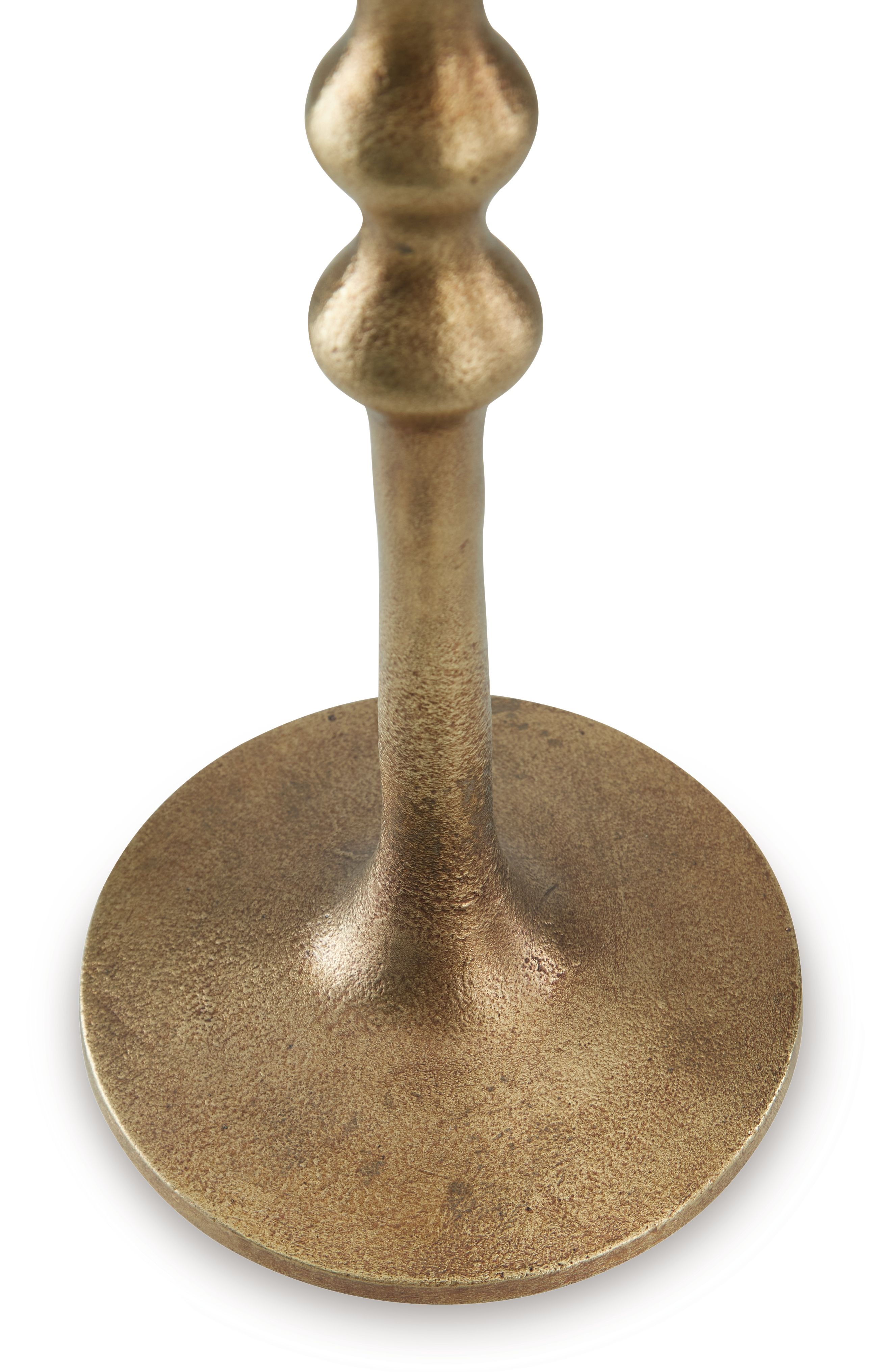 Larwick - Candle Holder Set (Set of 2) - Antique Brass Finish, light brown, view 4
