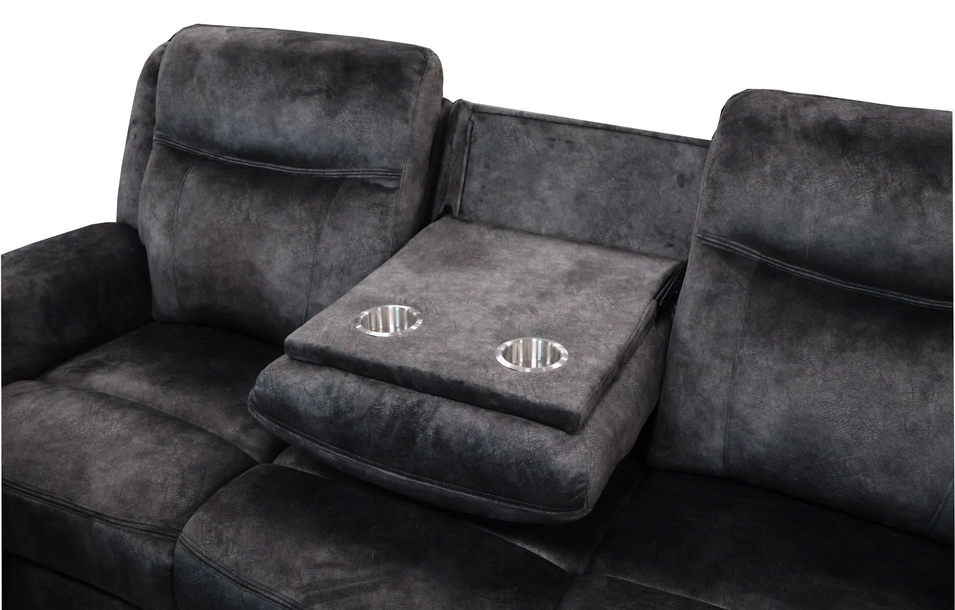 Park City - Sofa With Power Footrest - Slate, dark gray, view 4