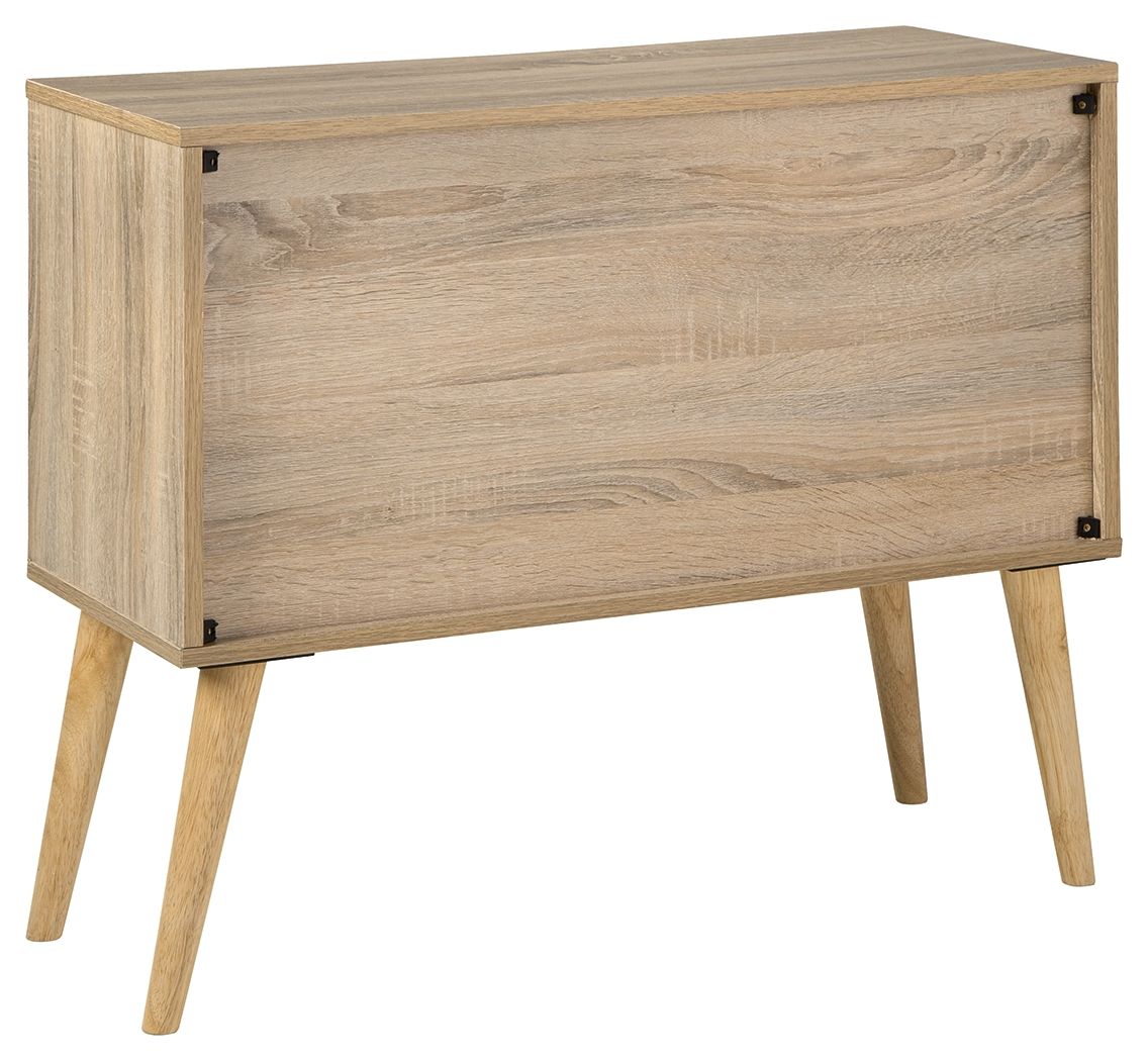 Ashley Furniture Orinfield - Accent Cabinet - Natural / White - Image 5