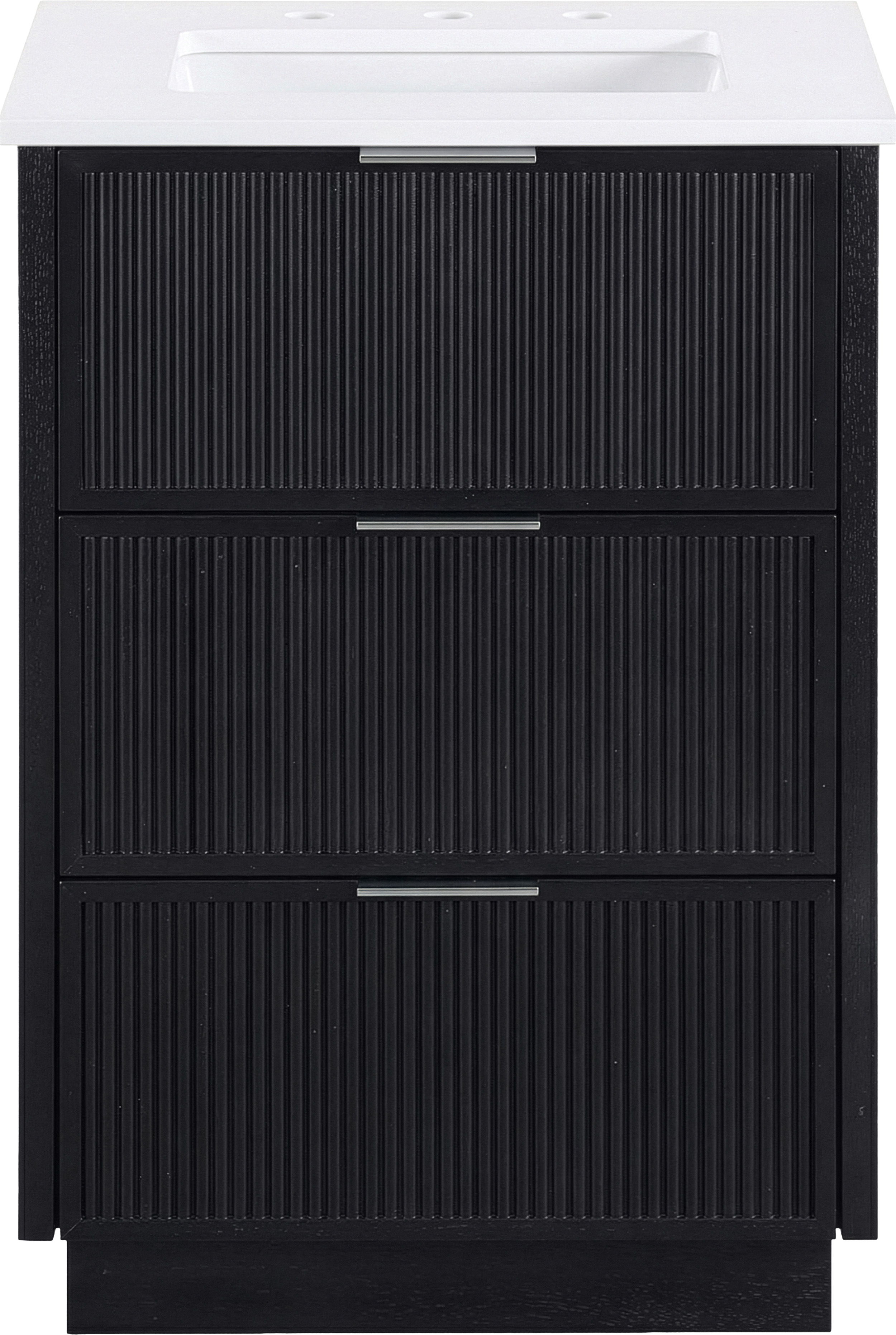 Willard - 24'' Bathroom Vanity - Black / White