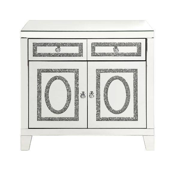 Noralie - Cabinet - Mirrored & Faux Diamonds, silver, view 5