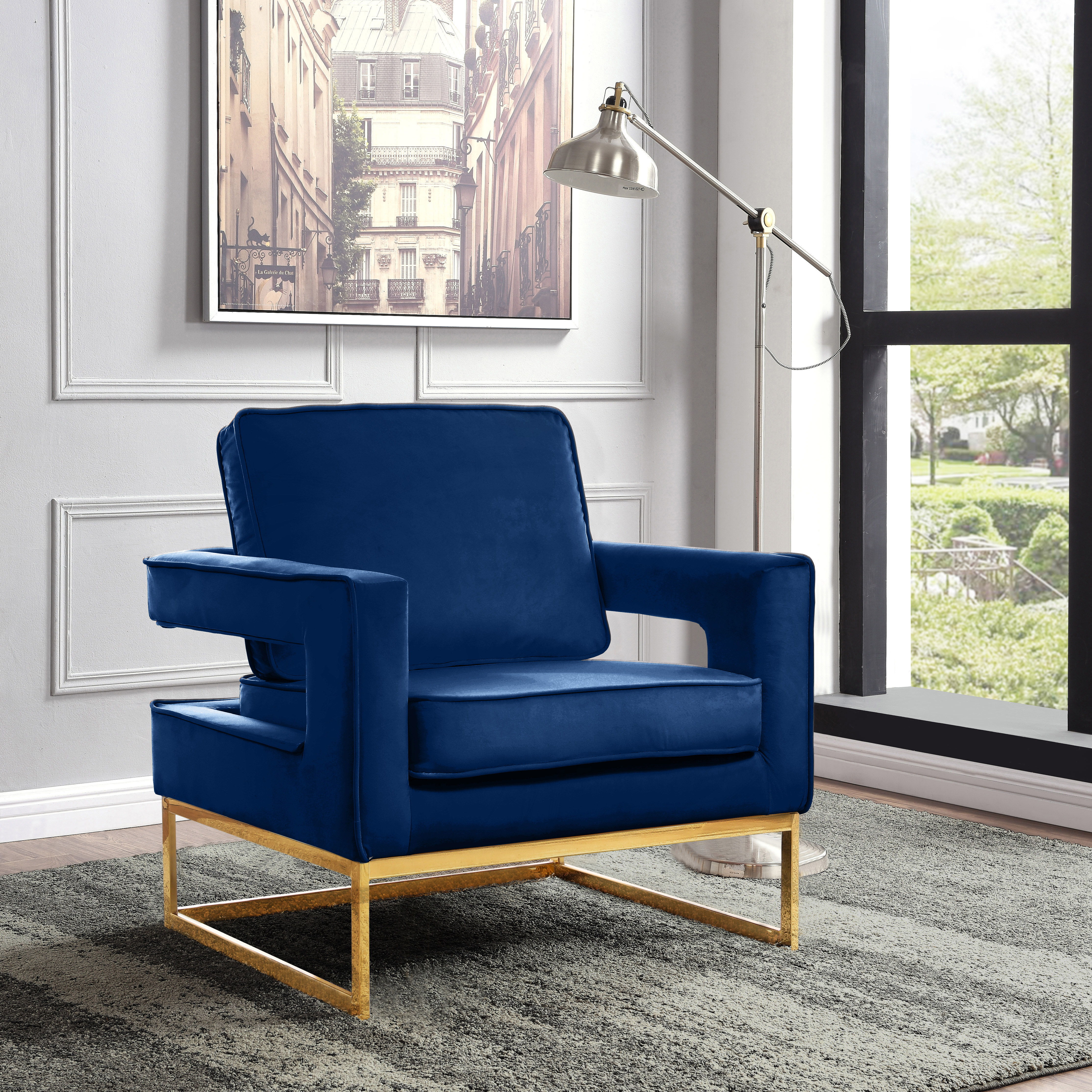 Noah - Accent Chair - Navy