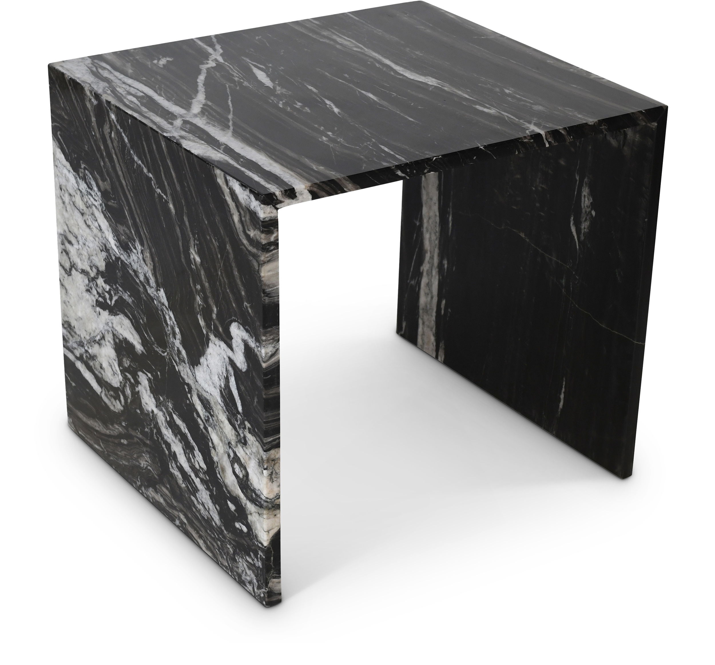 Canova - Marble End Table - Black