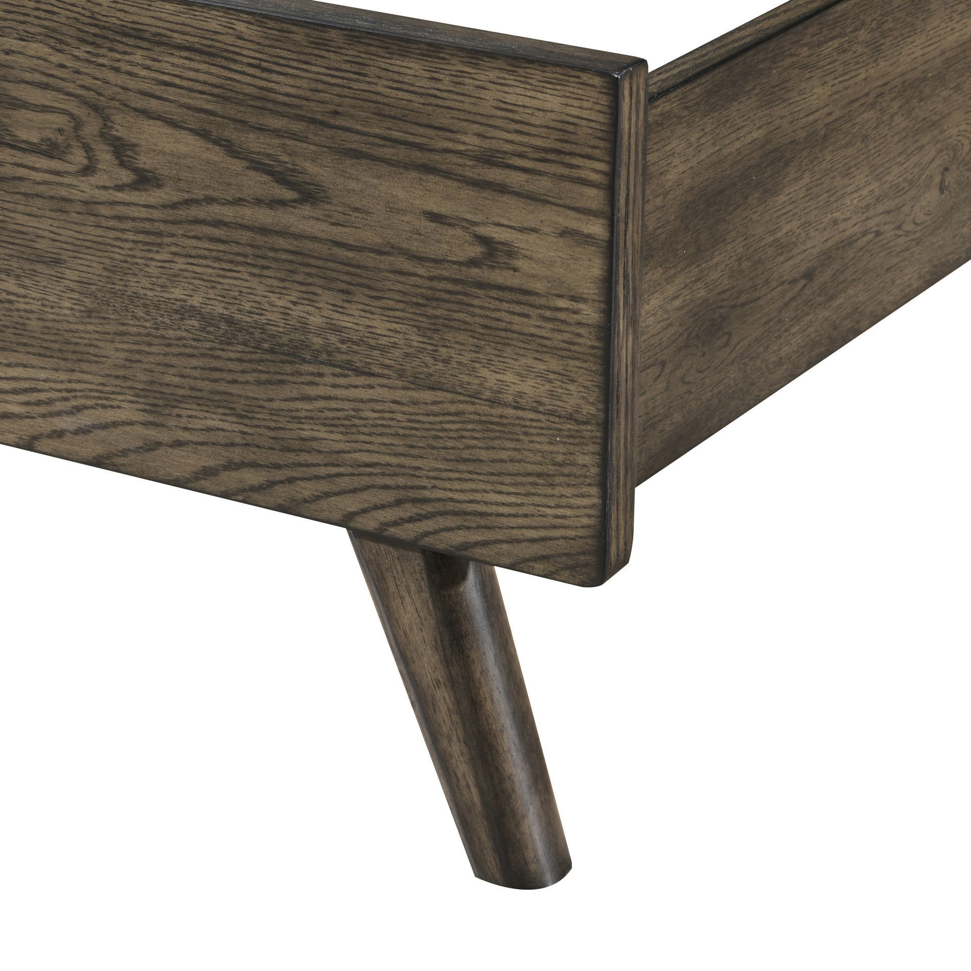 Rex - 5/0 Queen Panel Bed - Walnut, dark brown, view 5