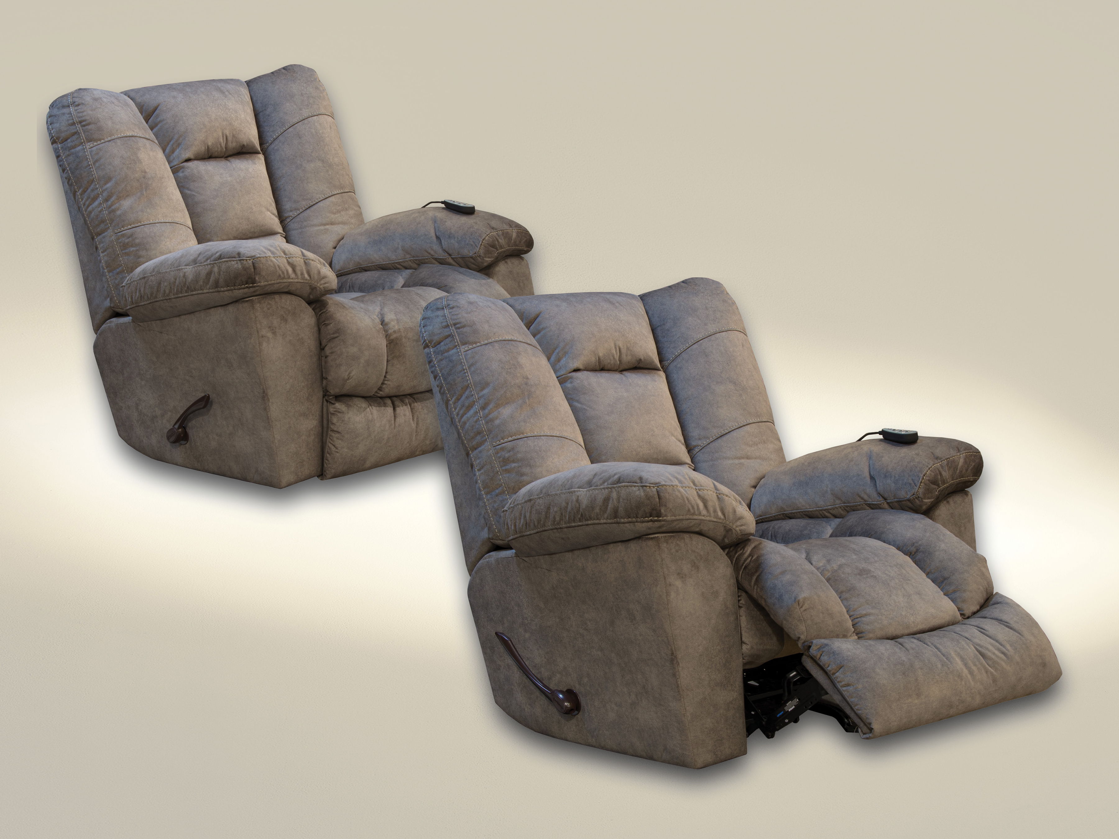 Manfred - Rocker Recliner With Heat & Massage - Buckskin