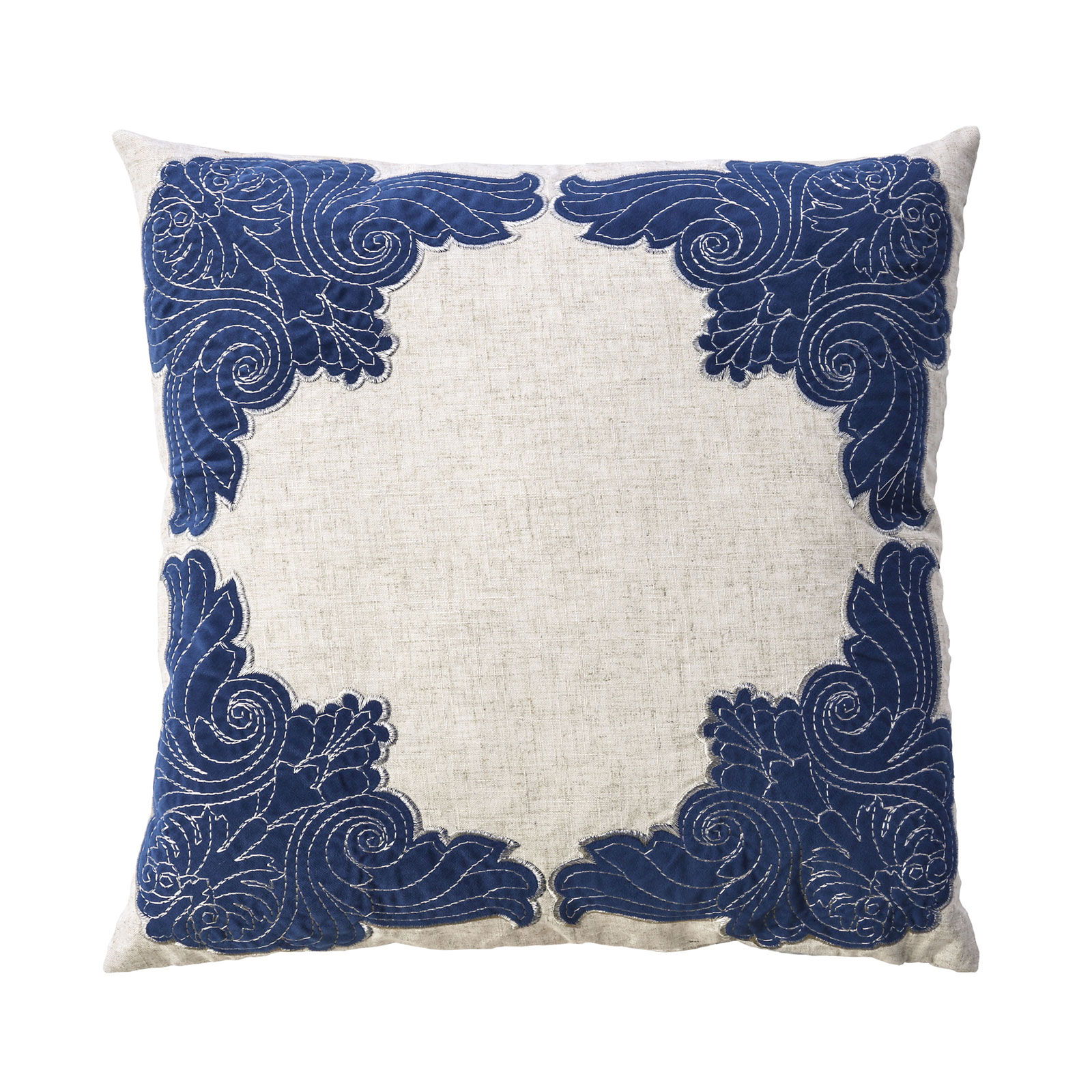 Beth - Pillow (Set of 2) - Beige / Indigo Image