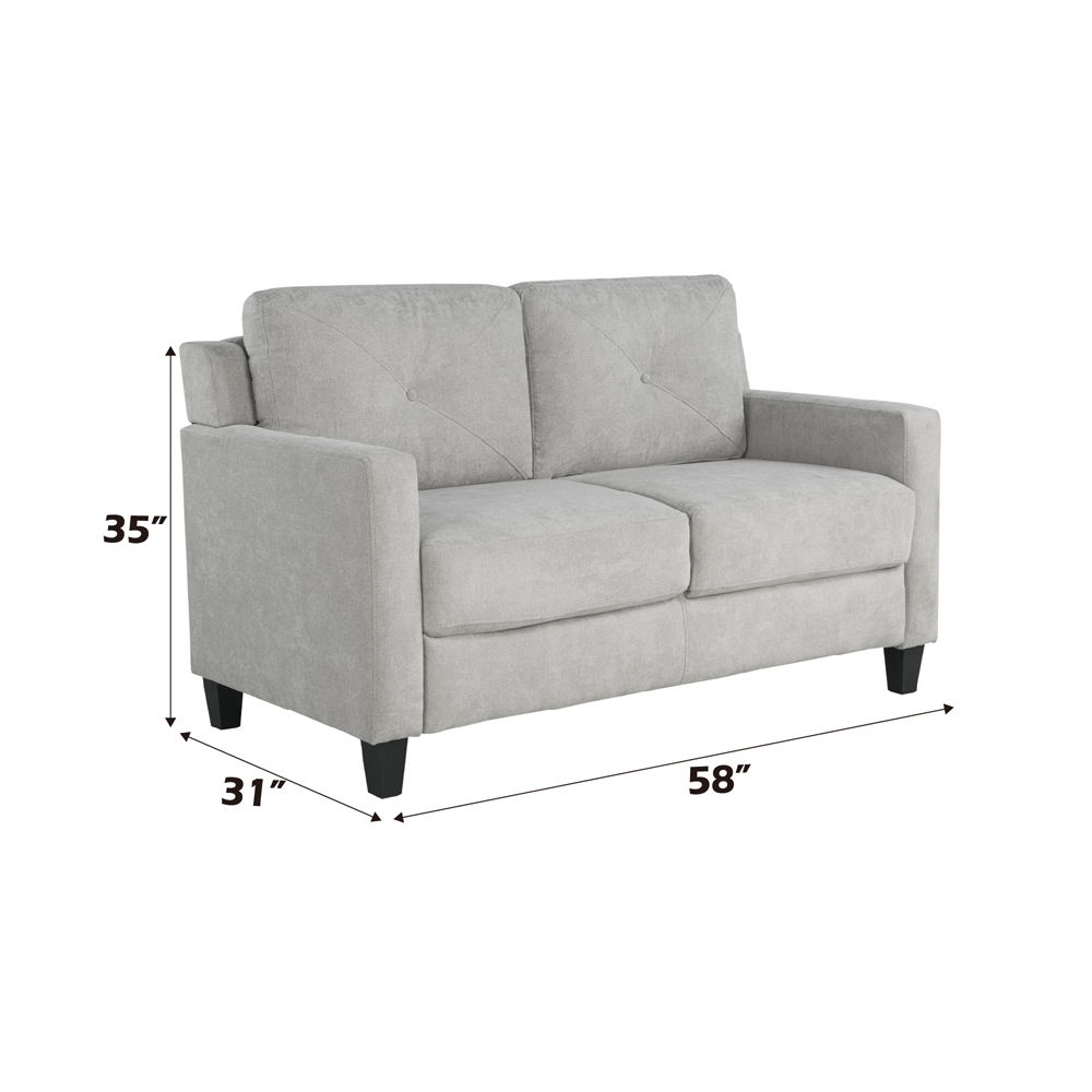 Horatio - Loveseat - Taupe Chenille, gray, view 6